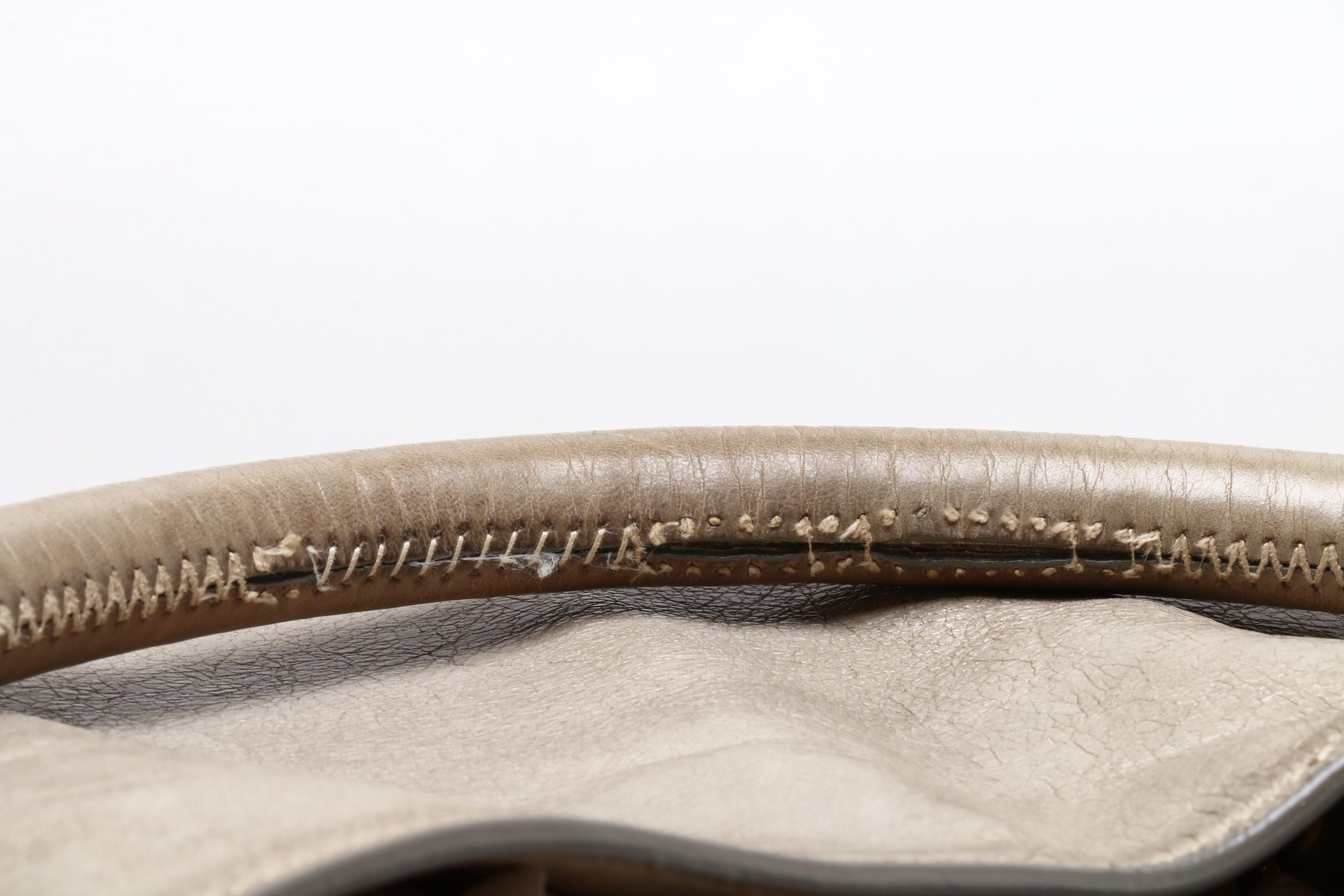 Prada Glazed Leather Shoulder Bag