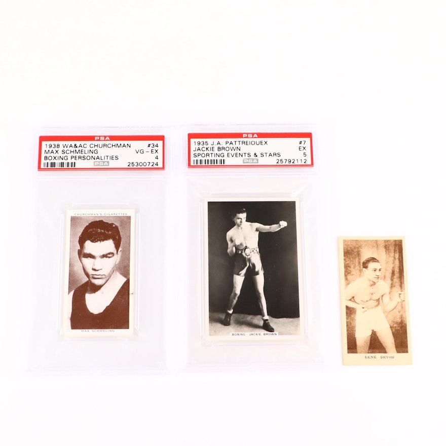 Vintage Boxing Trading Cards