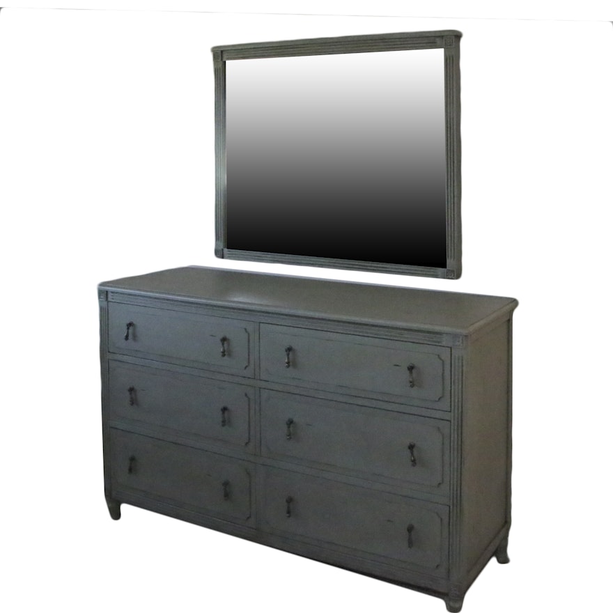 Contemporary Chest of Drawers with Mirror