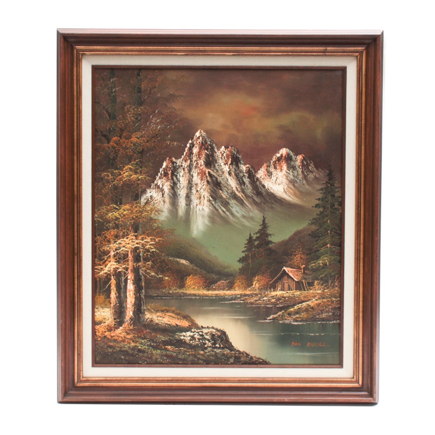 Don Rodell Oil Painting of Mountain