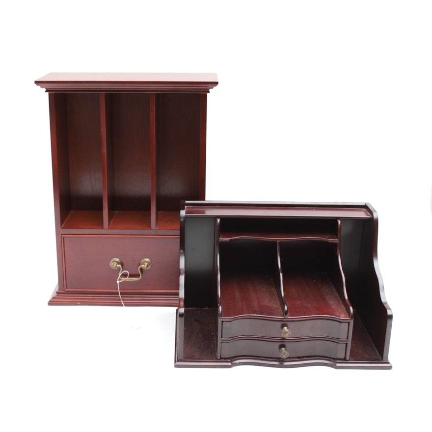 Mahogany Desk Organizers