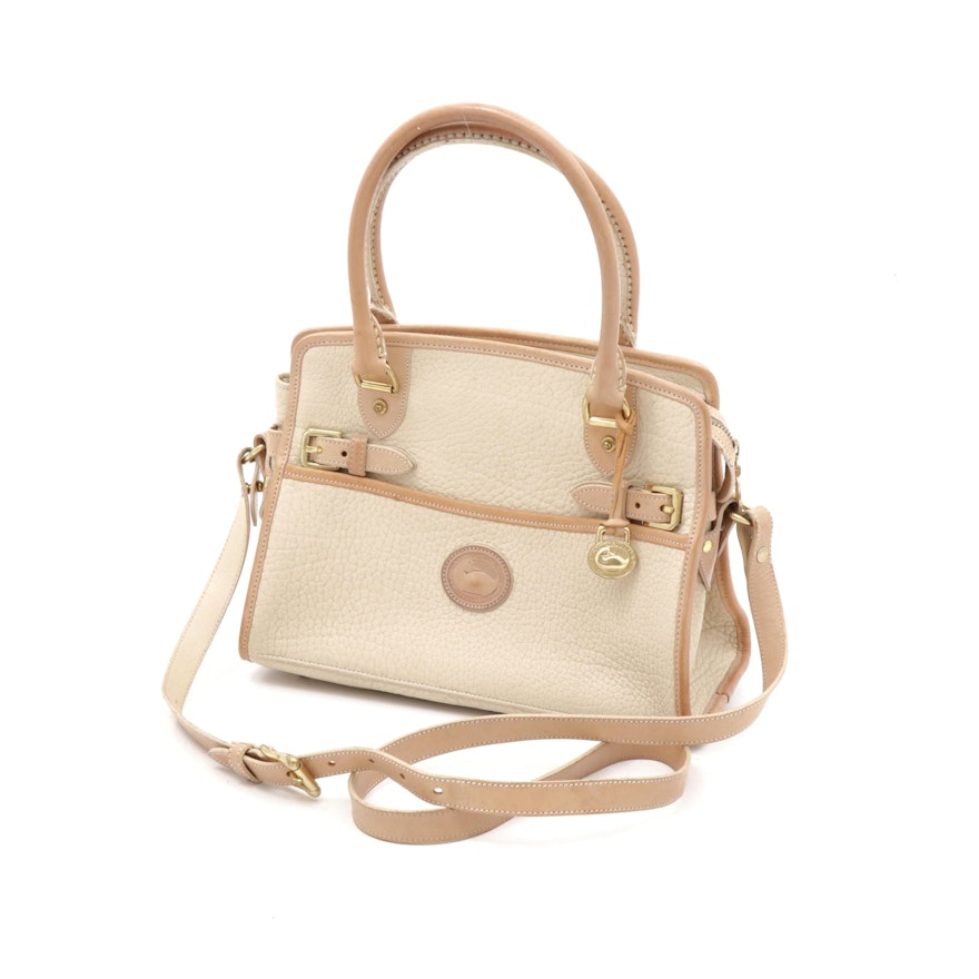 Dooney & Bourke Two-Tone All-Weather Leather Crossbody Satchel