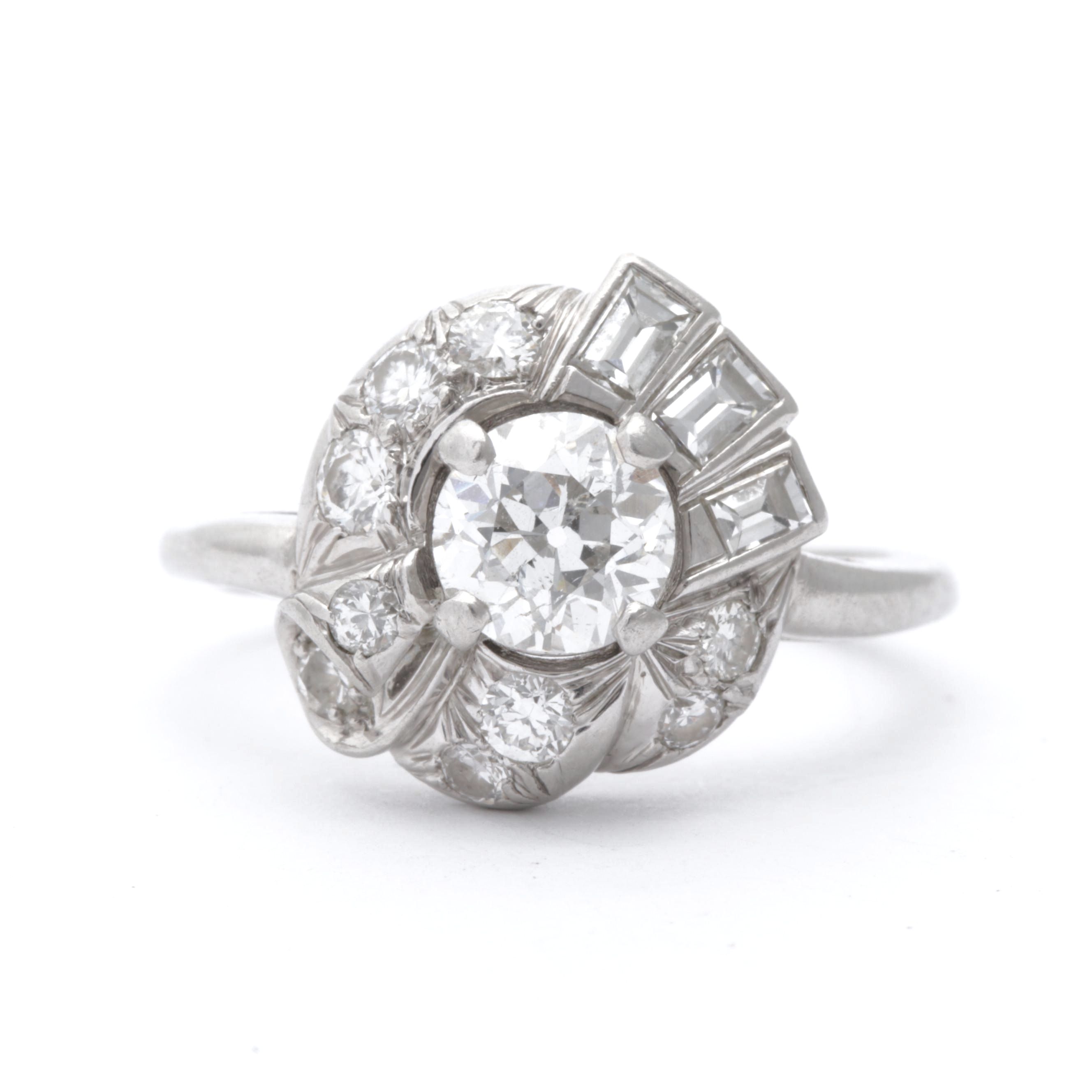 Platinum 1.43 CTW Diamond Ring