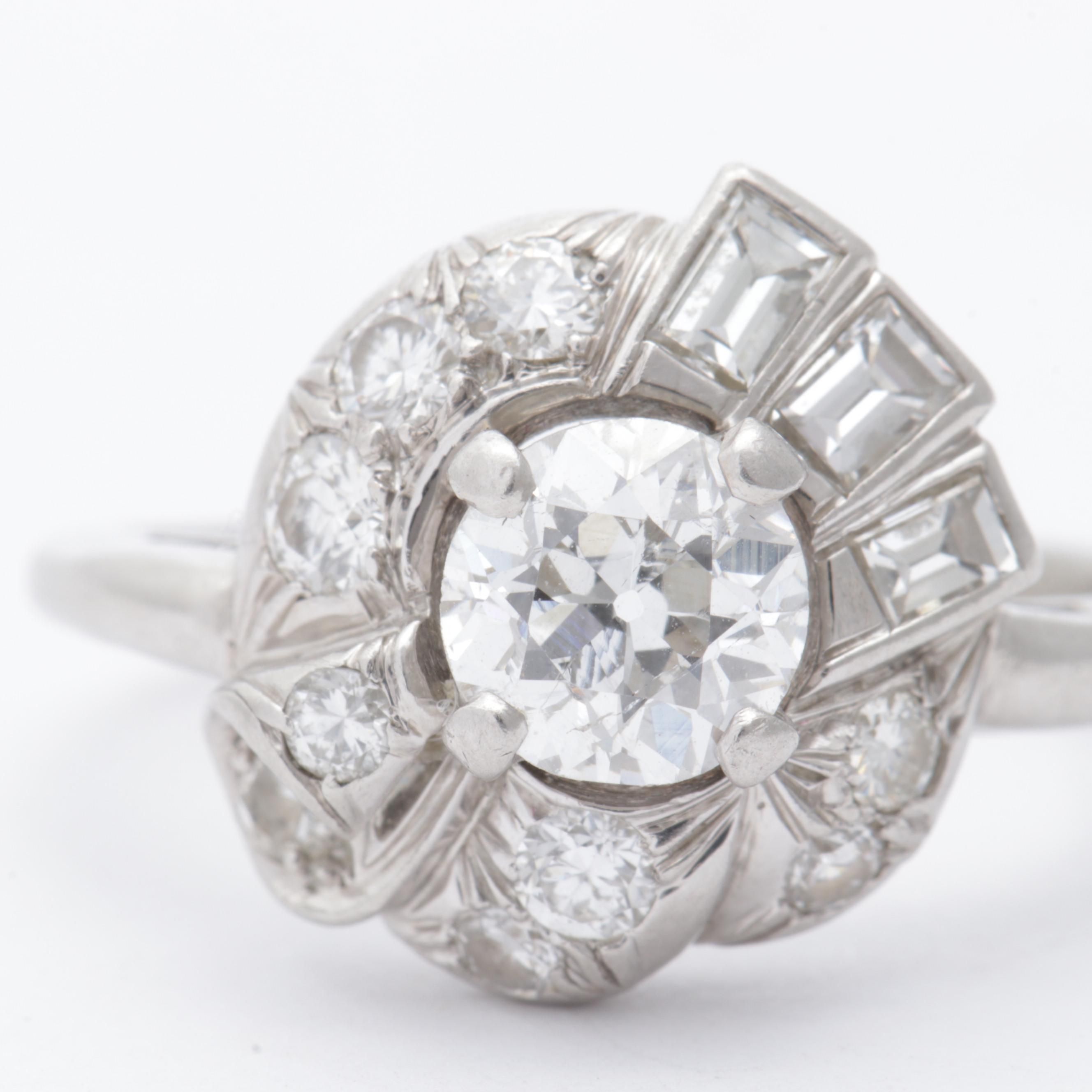 Platinum 1.43 CTW Diamond Ring