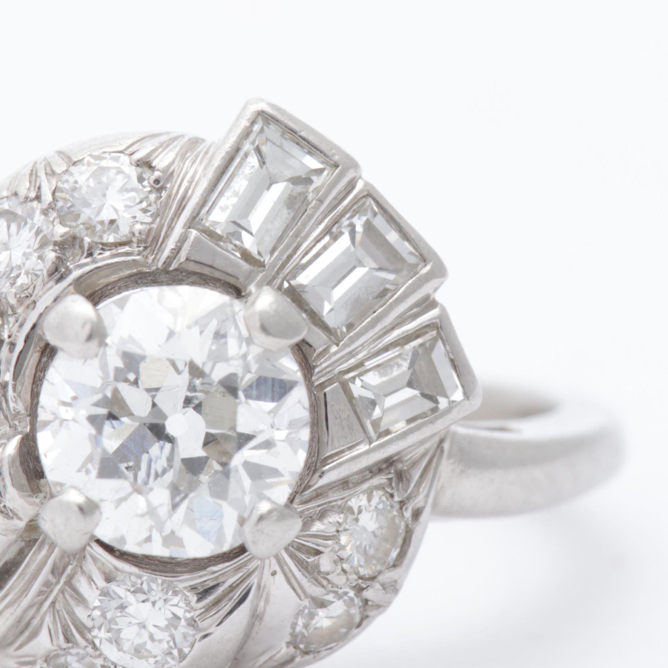 Platinum 1.43 CTW Diamond Ring