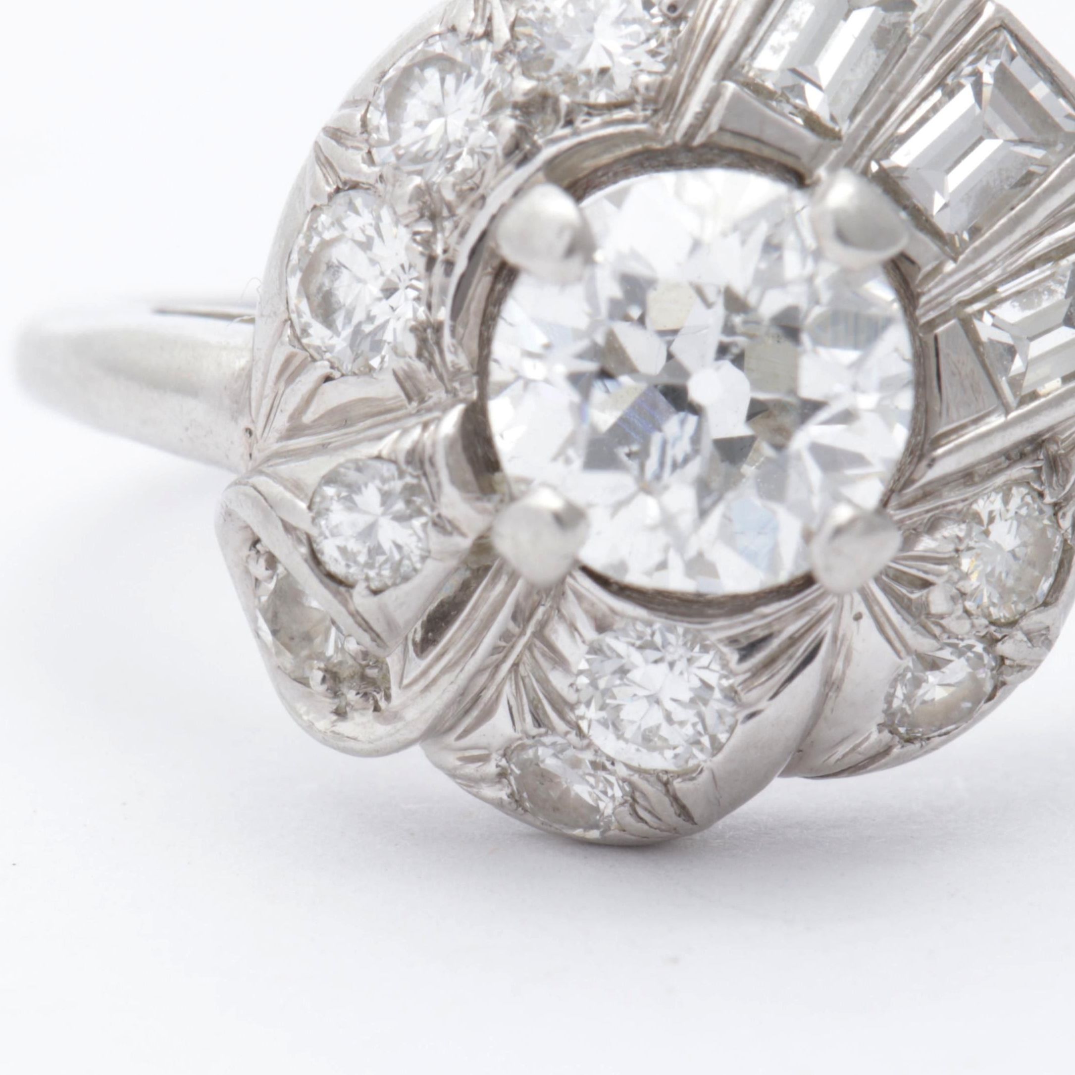 Platinum 1.43 CTW Diamond Ring