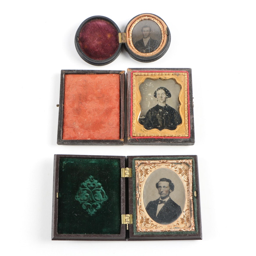 Daguerreotype and Tintype Portraits, Mid to Late 19th Century