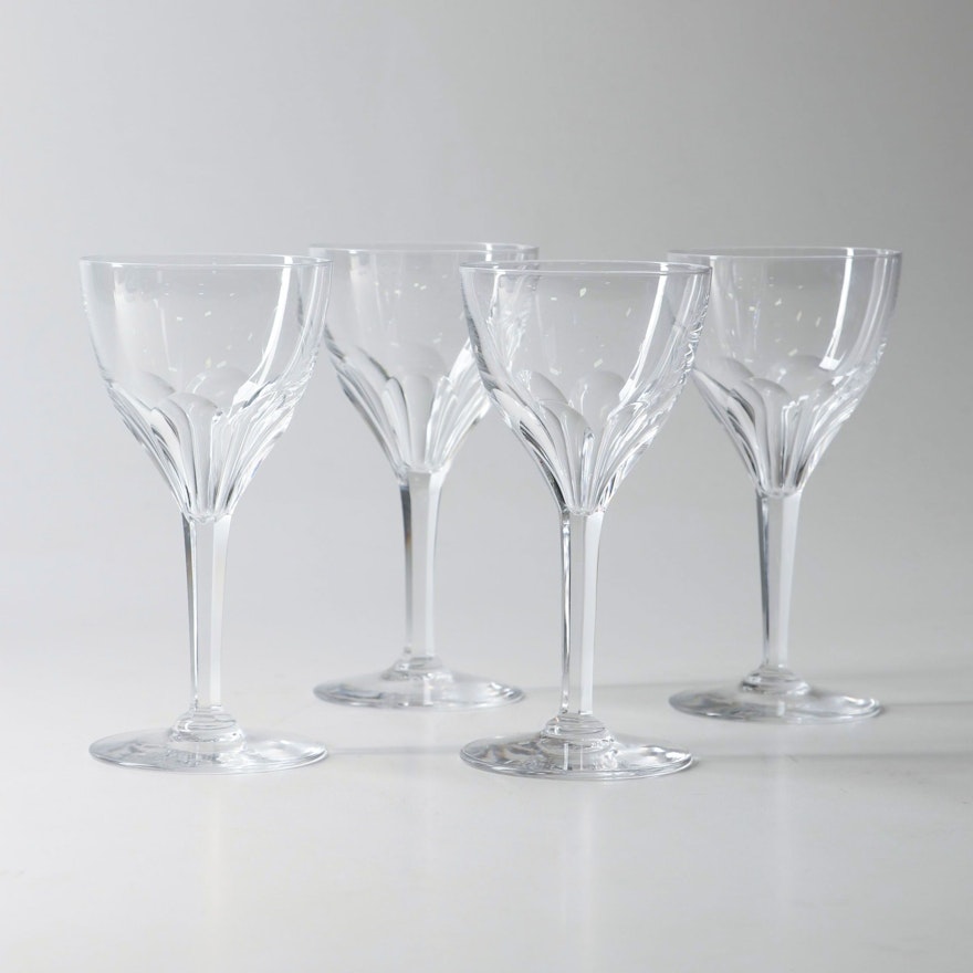 "Nestor Tcpl" Crystal Wine Glasses by Val St Lambert