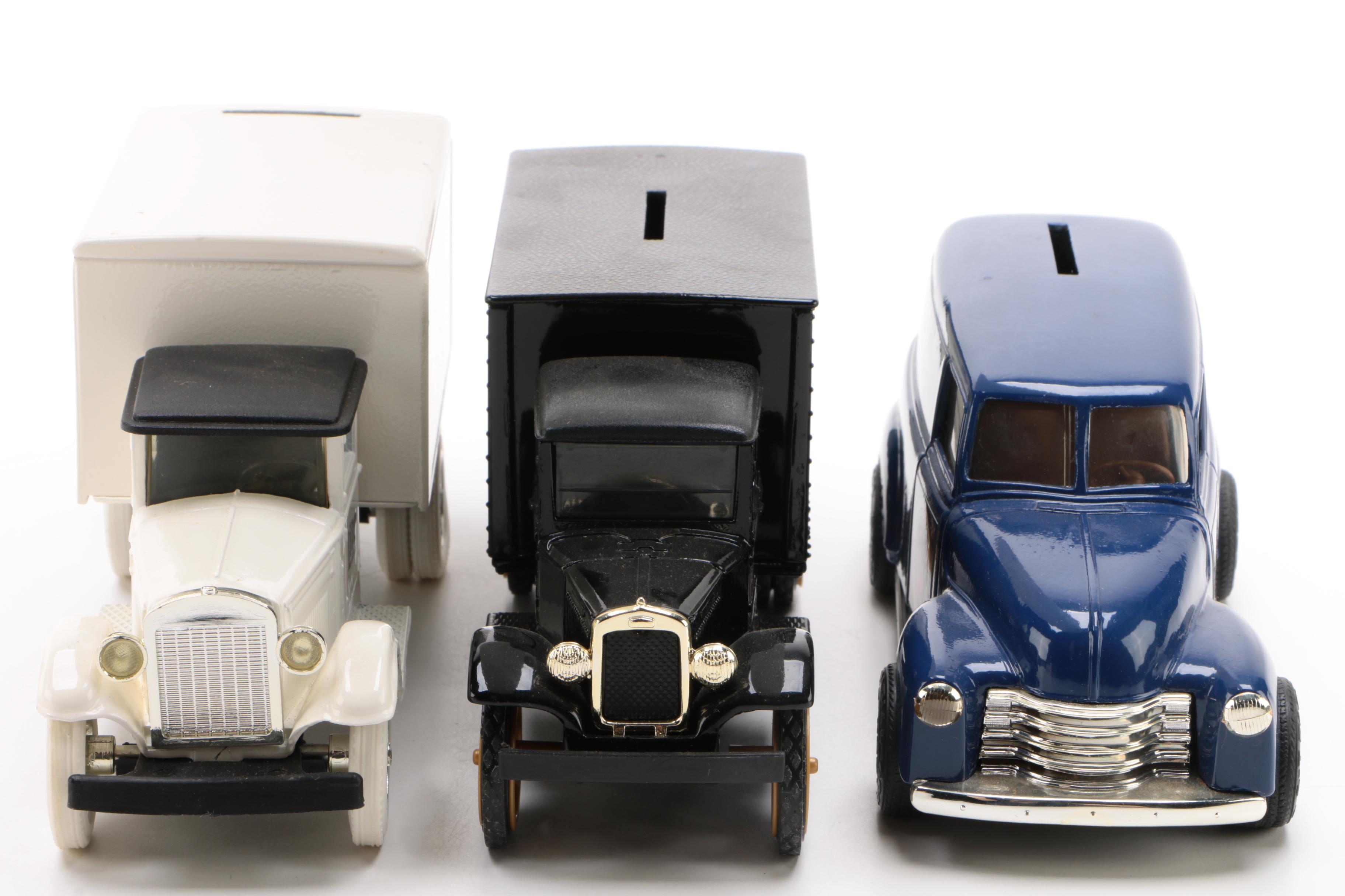 Ertl and American Classic Diecast Beer Delivery Truck Banks, 1990s