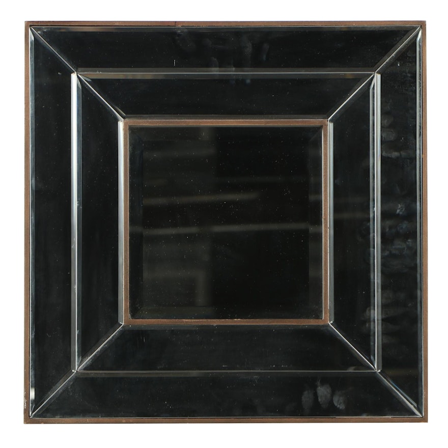 Shadow Box Style Beveled Mirror