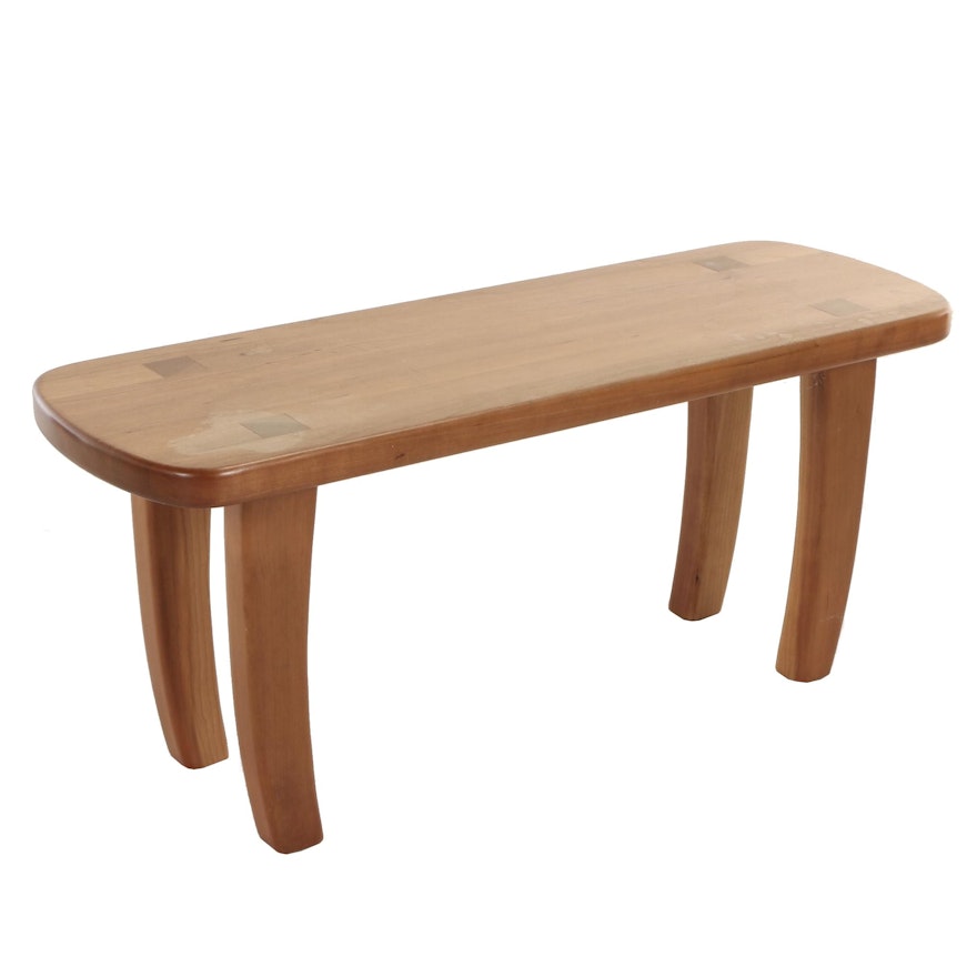 Contemporary Handcrafted Cherrywood Bench