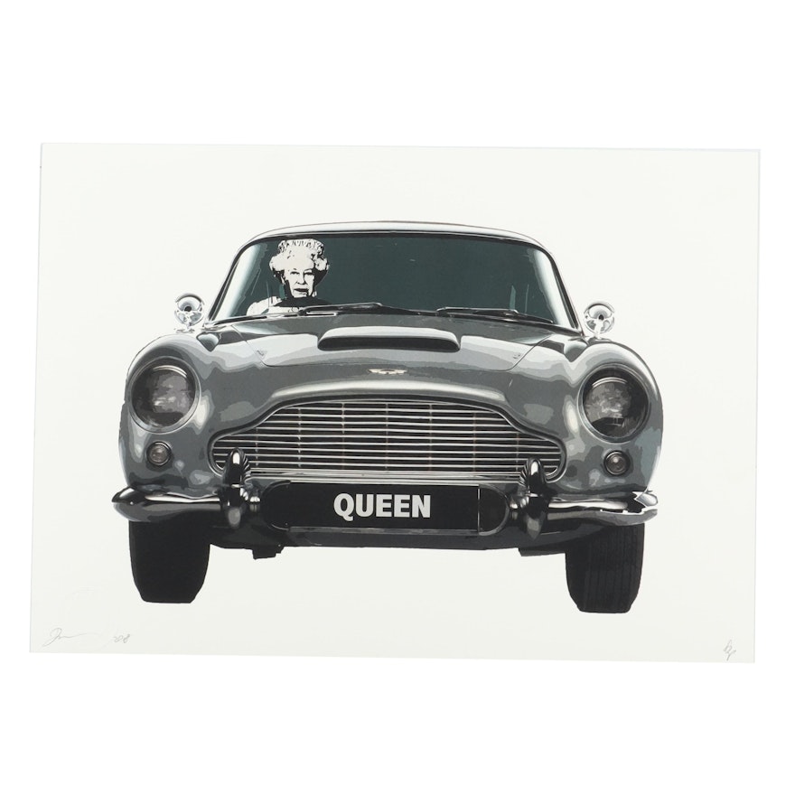 Death NYC Queen in Car Giclée