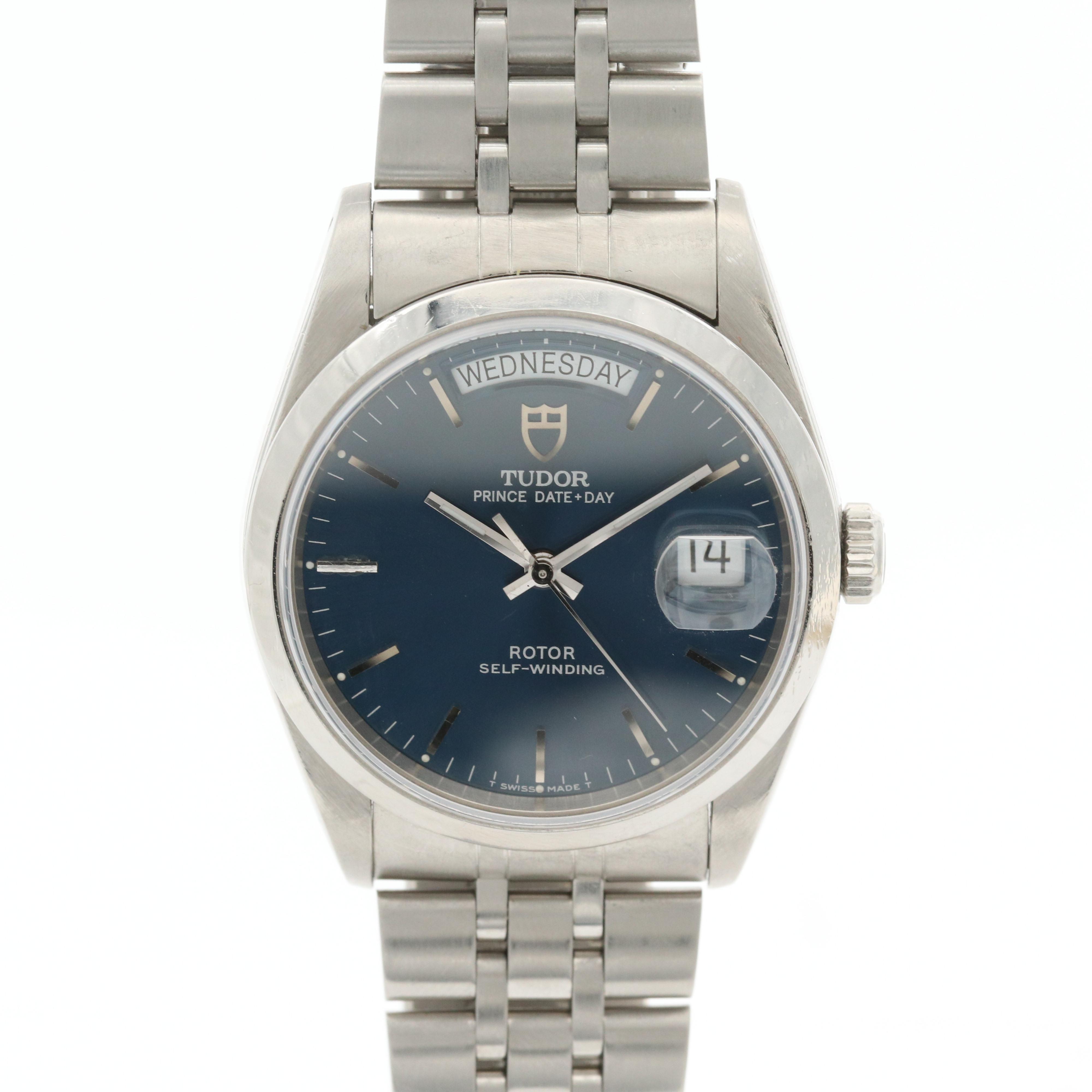 Tudor Prince Stainless Steel Automatic Watch With Day -Date