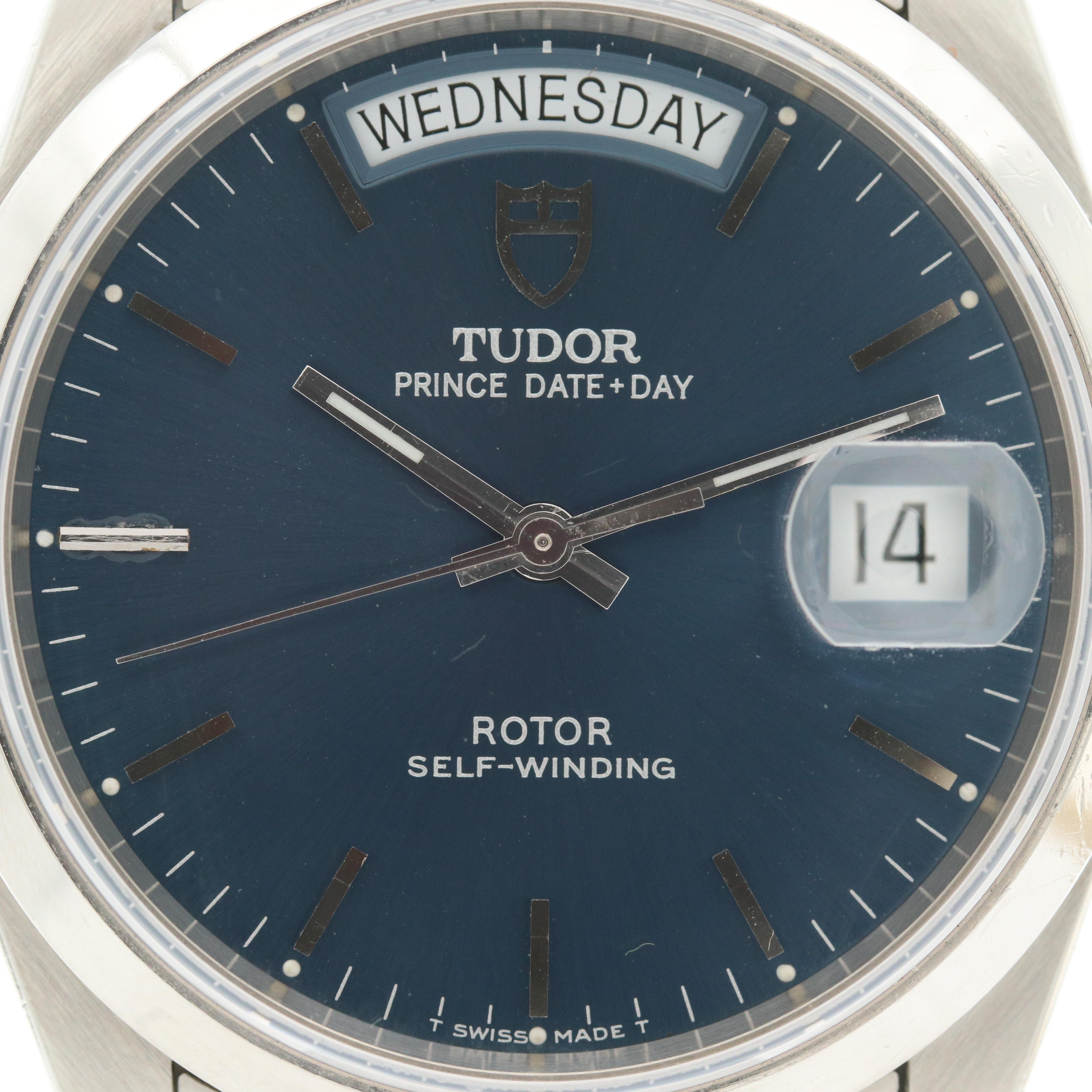 Tudor Prince Stainless Steel Automatic Watch With Day -Date