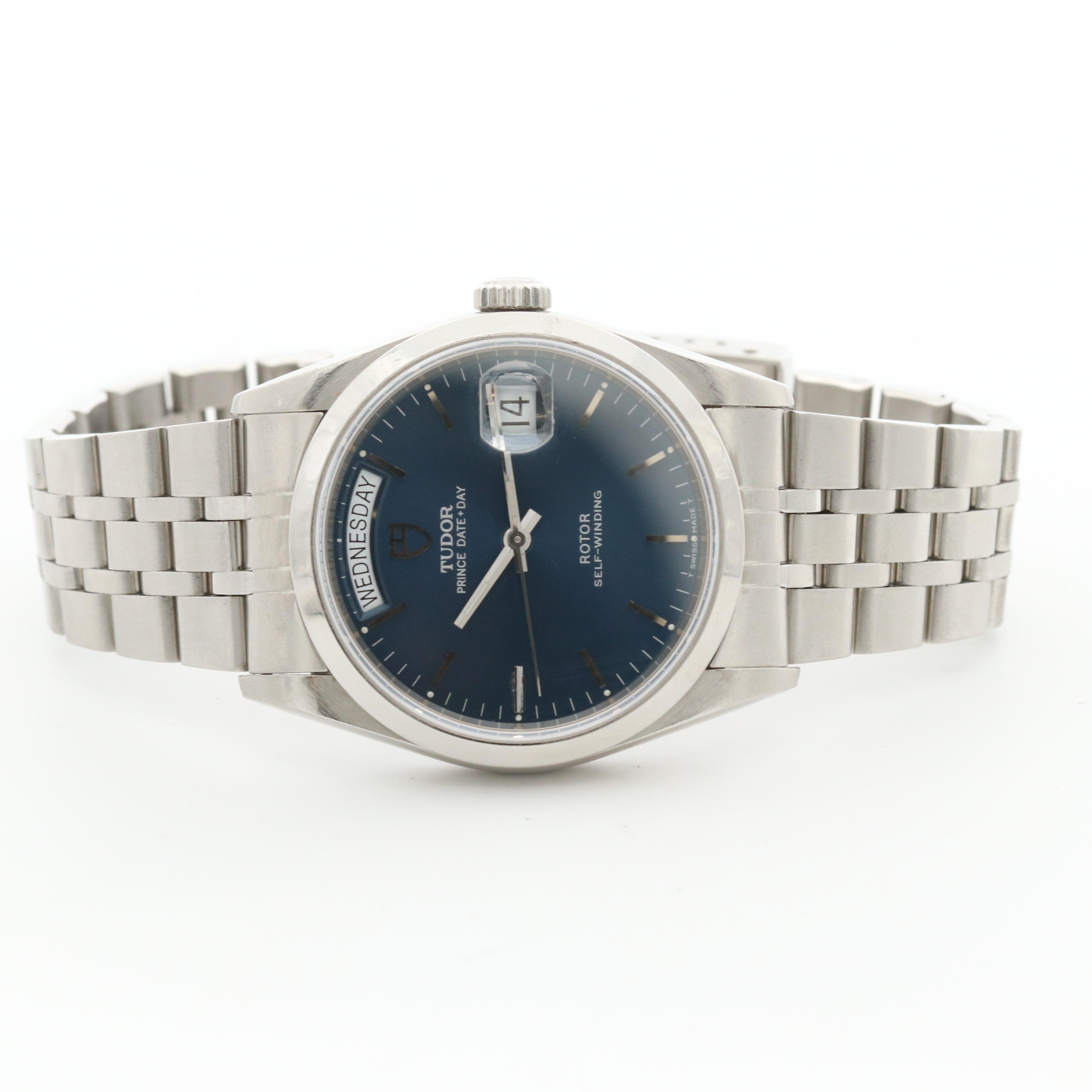 Tudor Prince Stainless Steel Automatic Watch With Day -Date