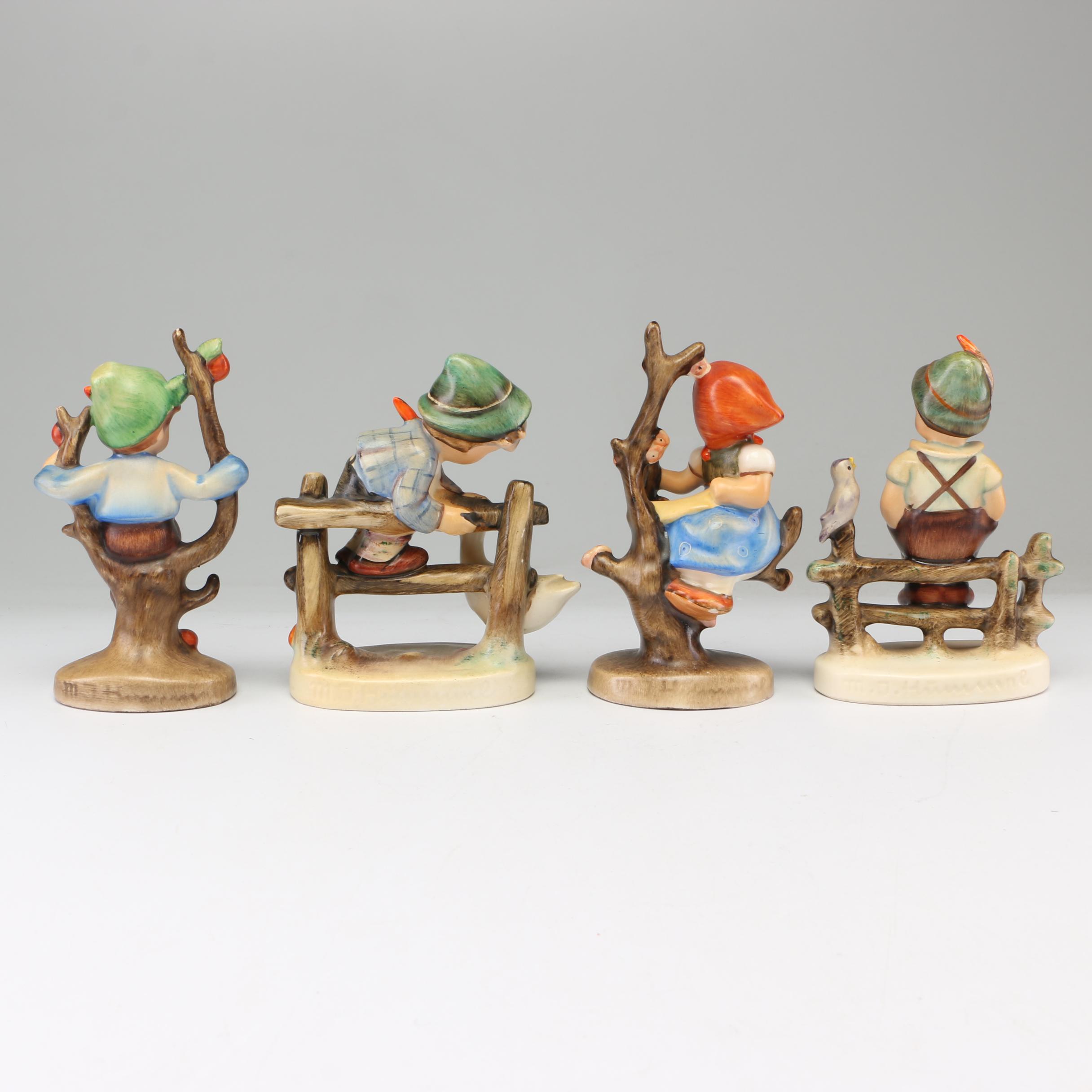 Goebel Hummel Porcelain Figurines Including "Apple Tree Girl" and "Lost Sheep"