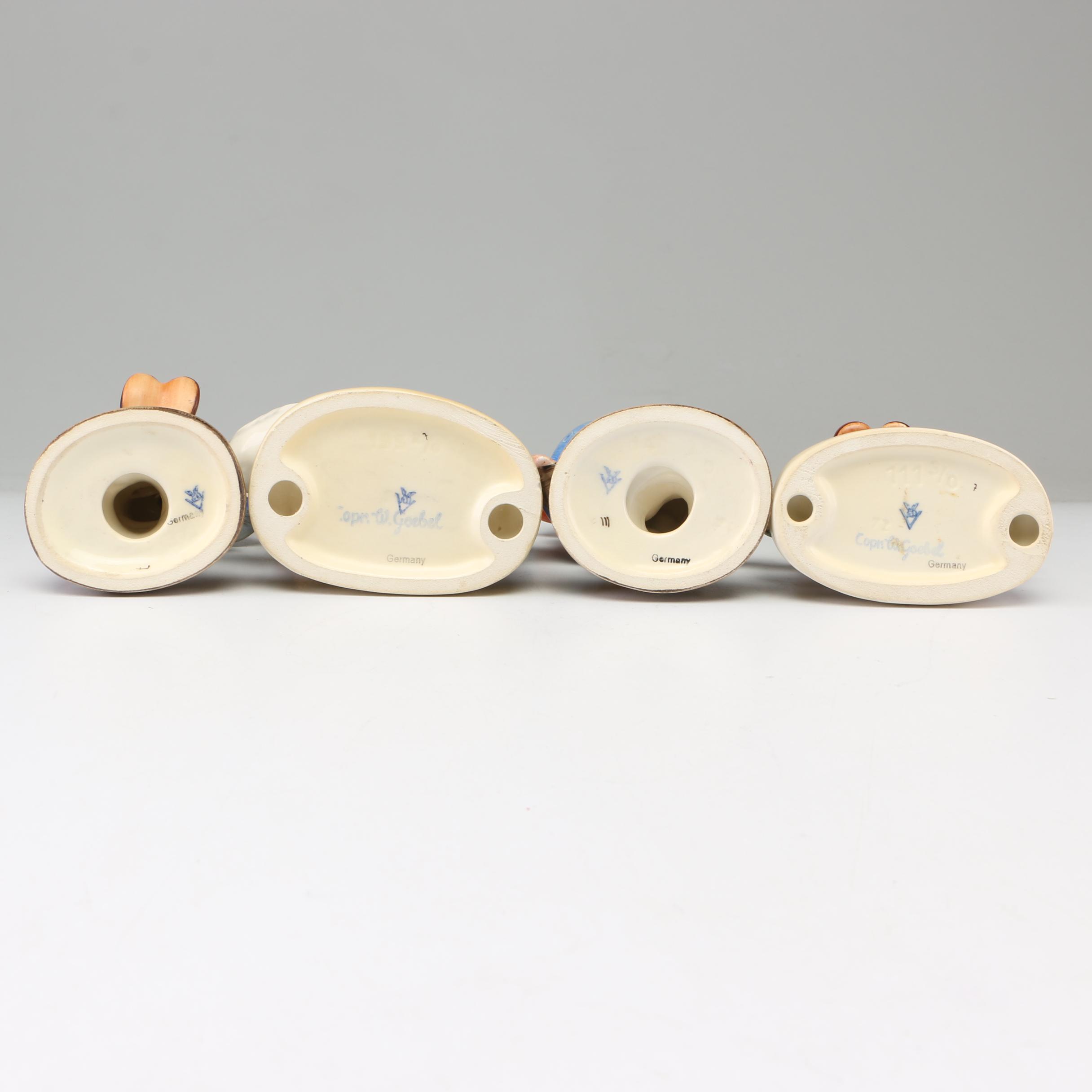 Goebel Hummel Porcelain Figurines Including "Apple Tree Girl" and "Lost Sheep"