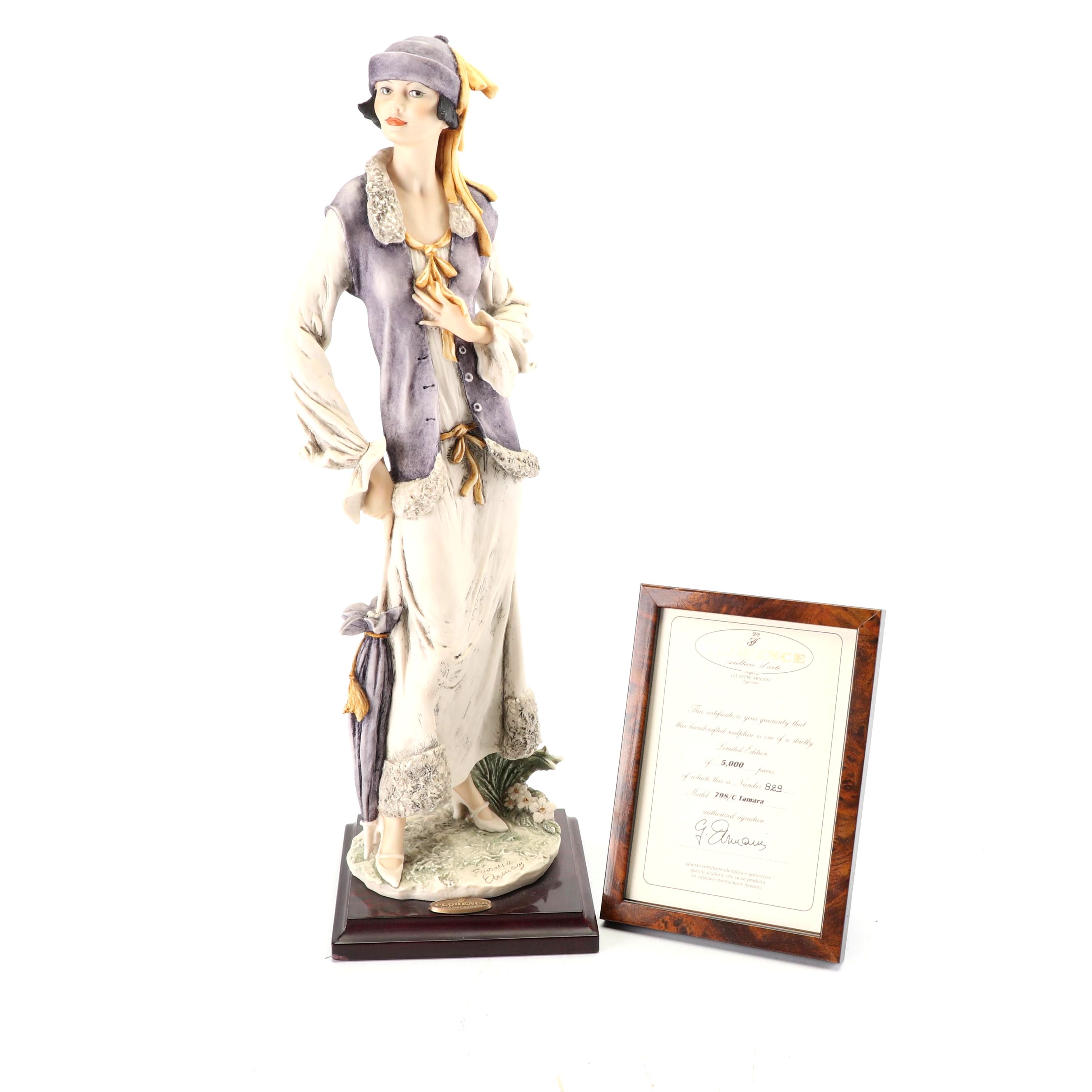 Giuseppi Armani "Tamara" Florence sculture d'arte Figurine