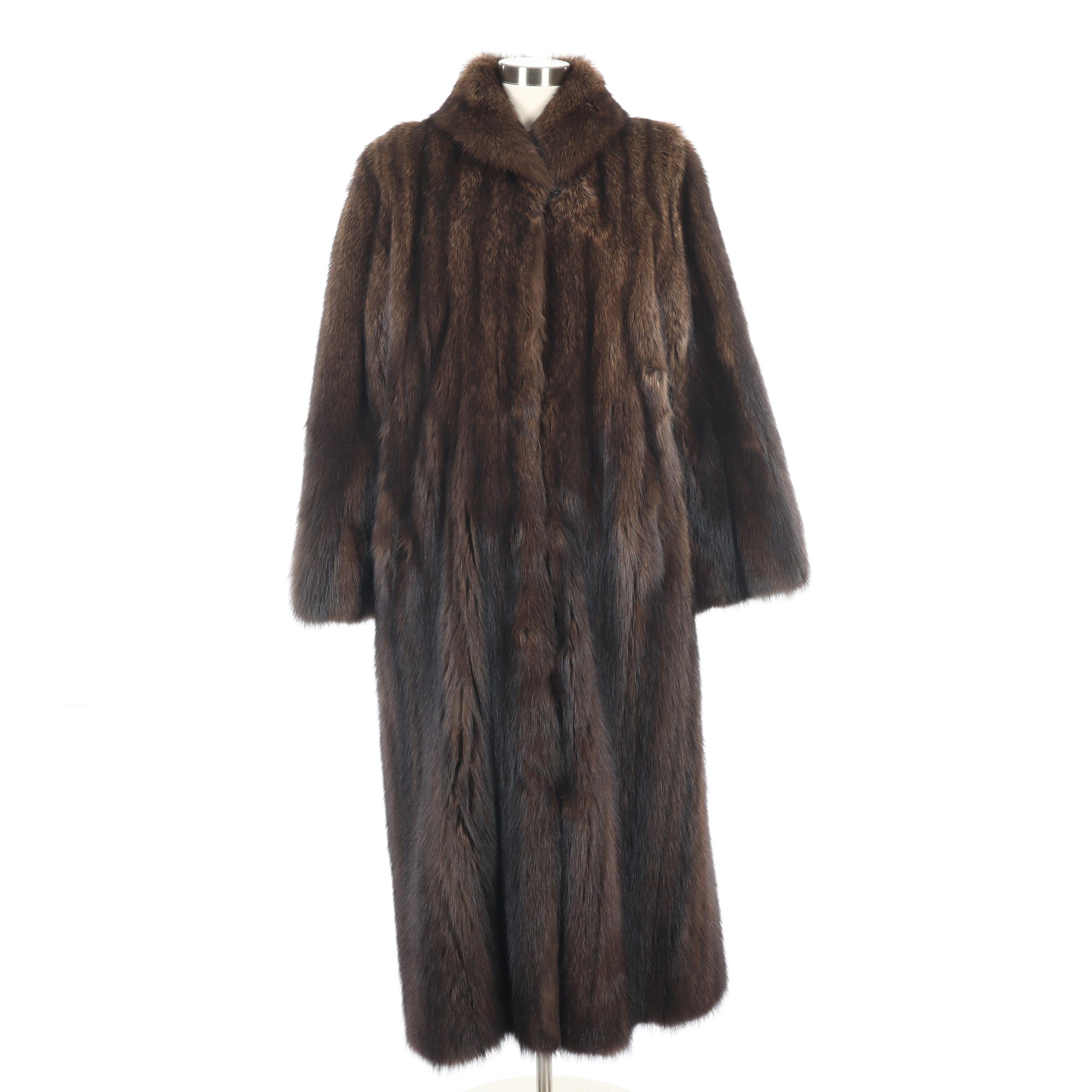 Fisher Fur Full-Length Coat from Hercules of Montreal, Vintage