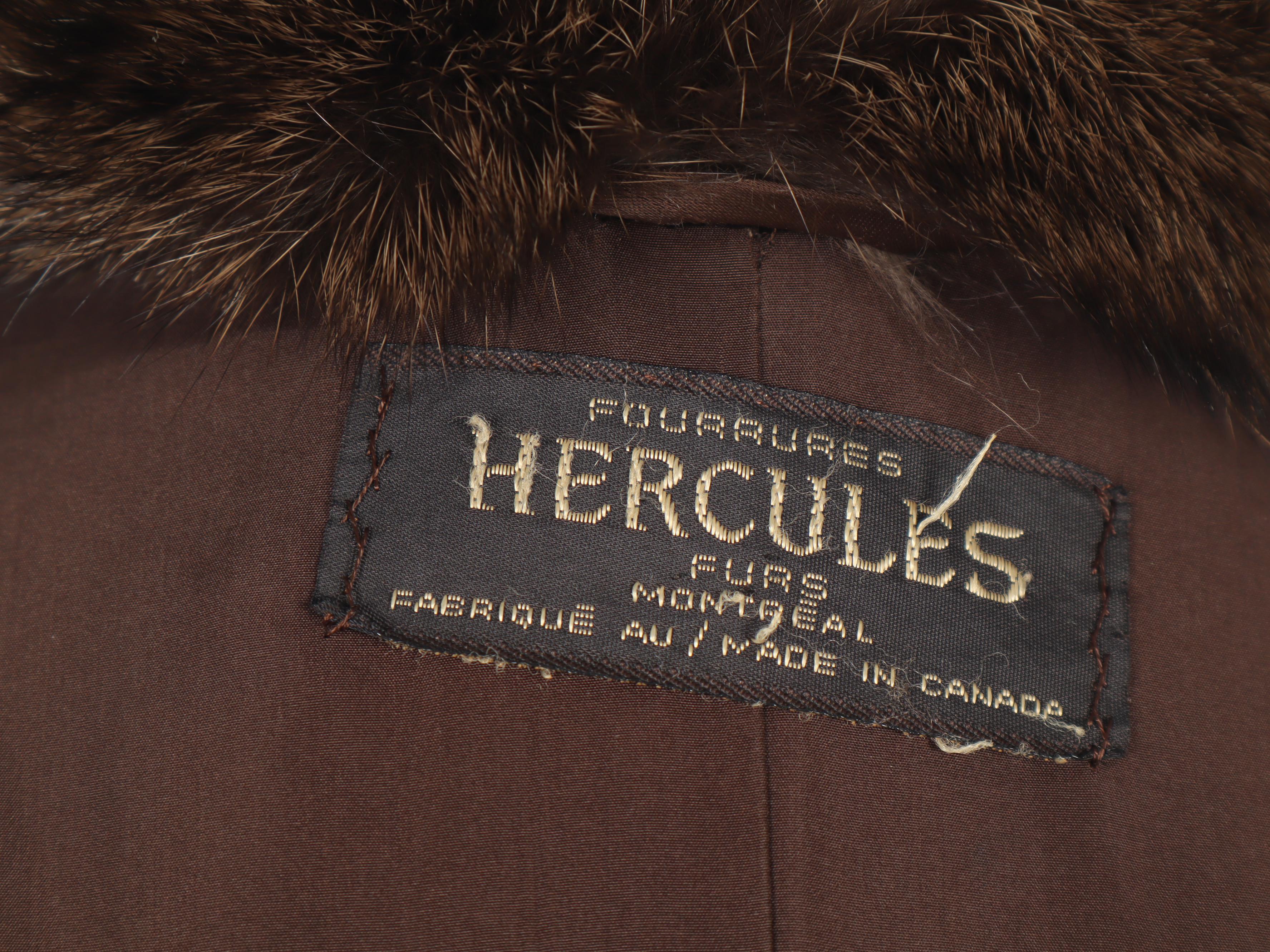 Fisher Fur Full-Length Coat from Hercules of Montreal, Vintage