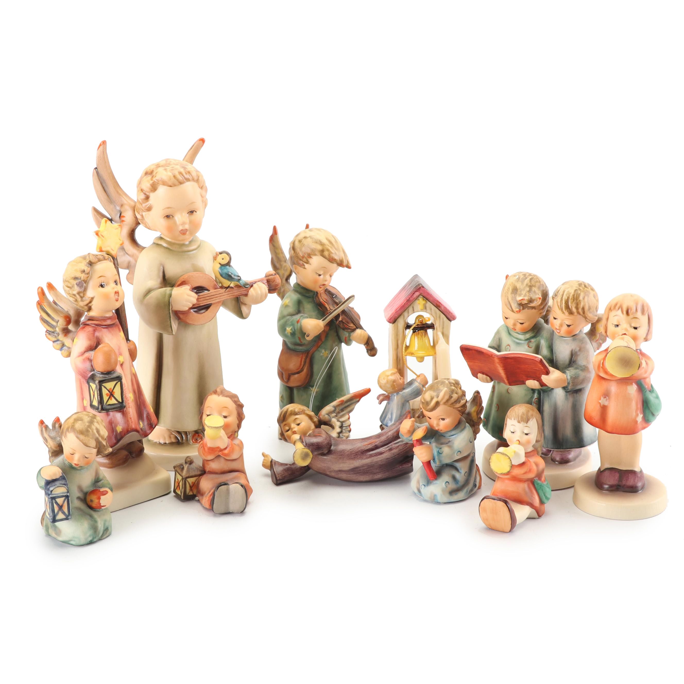Hummel "Angel Duet" and Angel Themed Porcelain Figurines