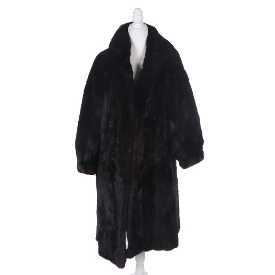 Dark Mahogany Mink Fur Coat from Berman Furs of Rochester