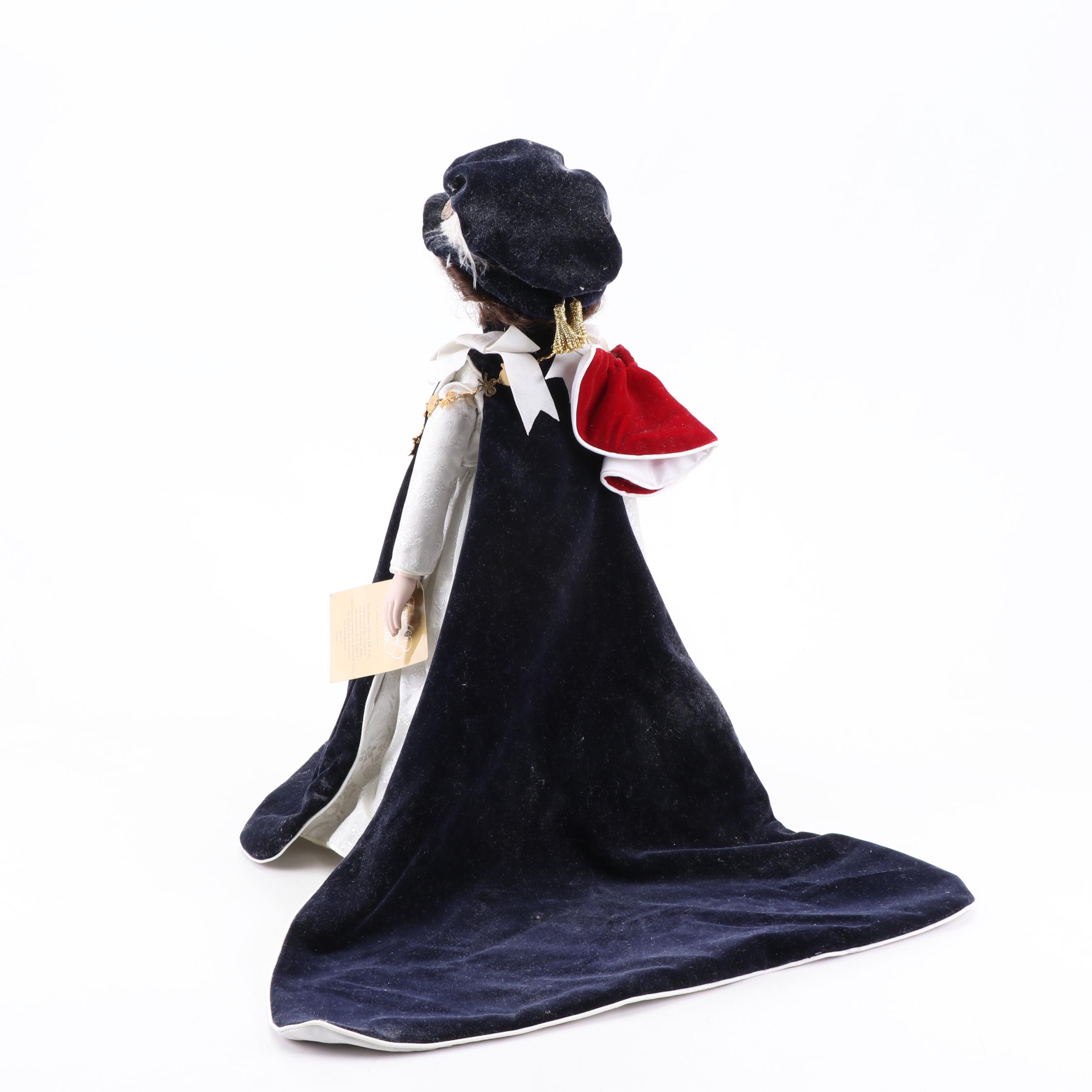 Franklin Heirloom "Queen Elizabeth II" Bisque Porcelain Doll, 1984