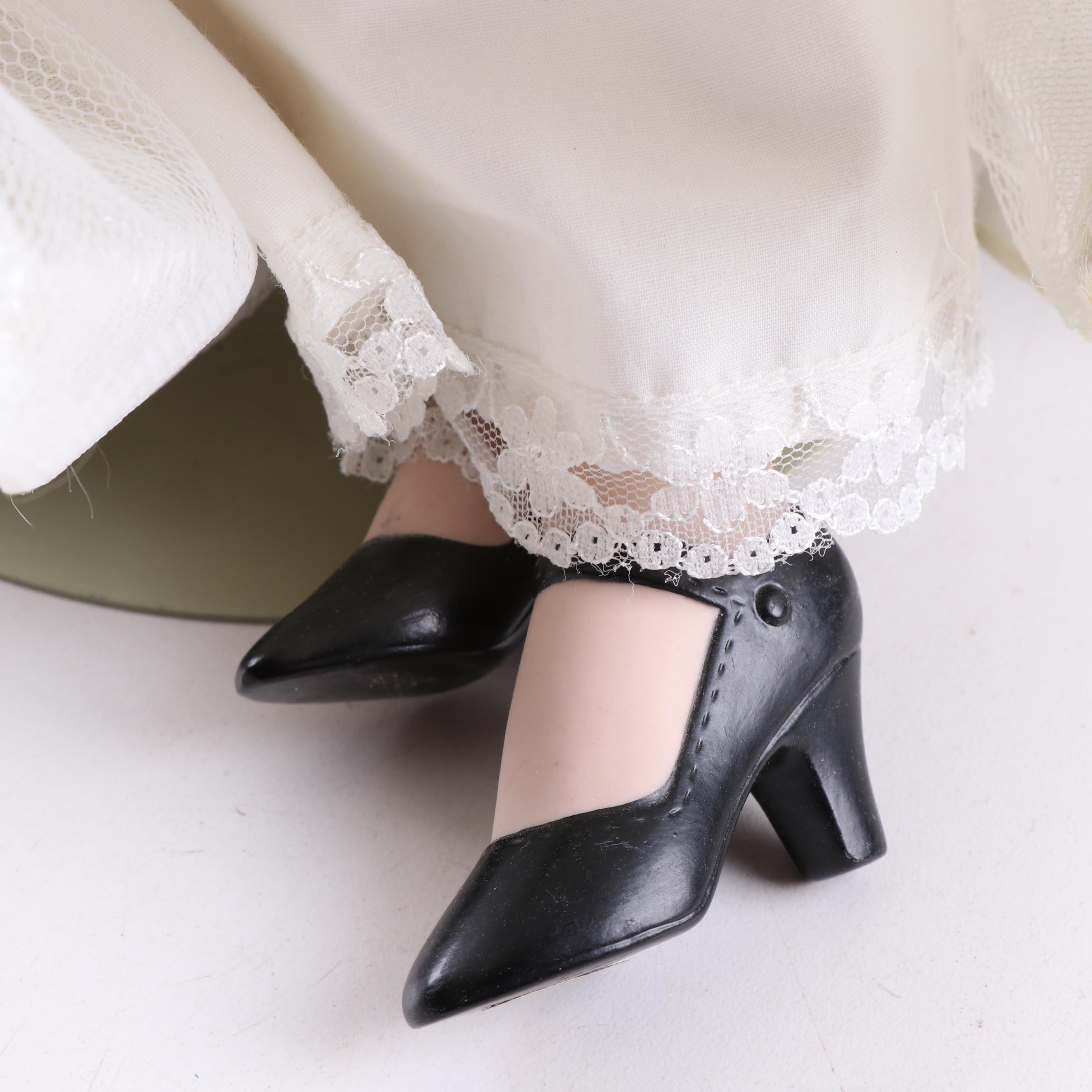 Franklin Heirloom "Queen Elizabeth II" Bisque Porcelain Doll, 1984