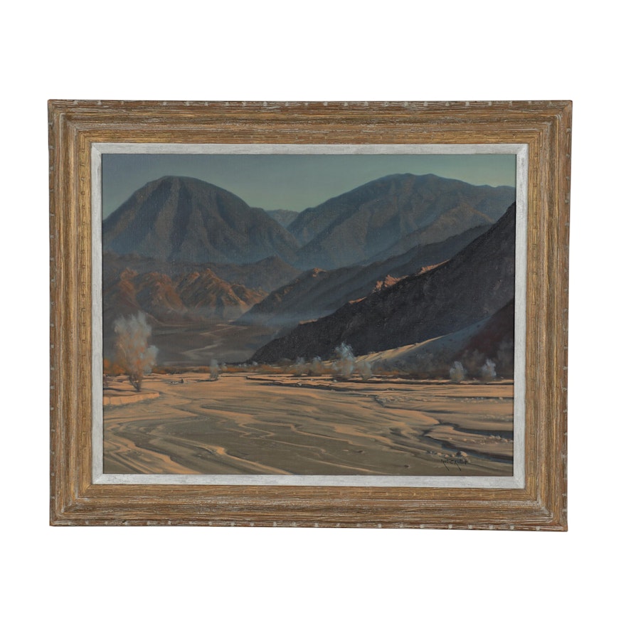 Robert Rishell Western Landscape Oil Painting