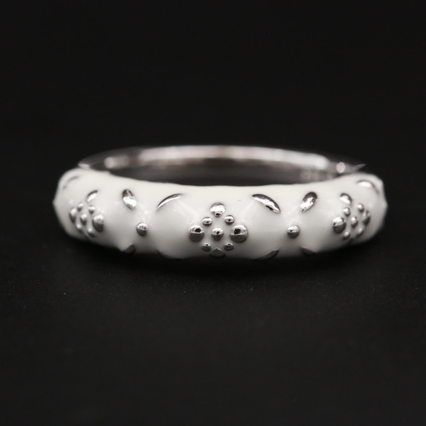 Sterling Silver Enamel Ring