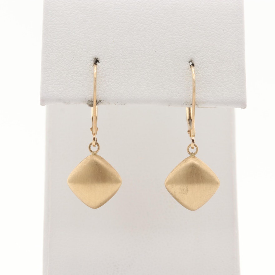 14K Yellow Gold Dangle Earrings