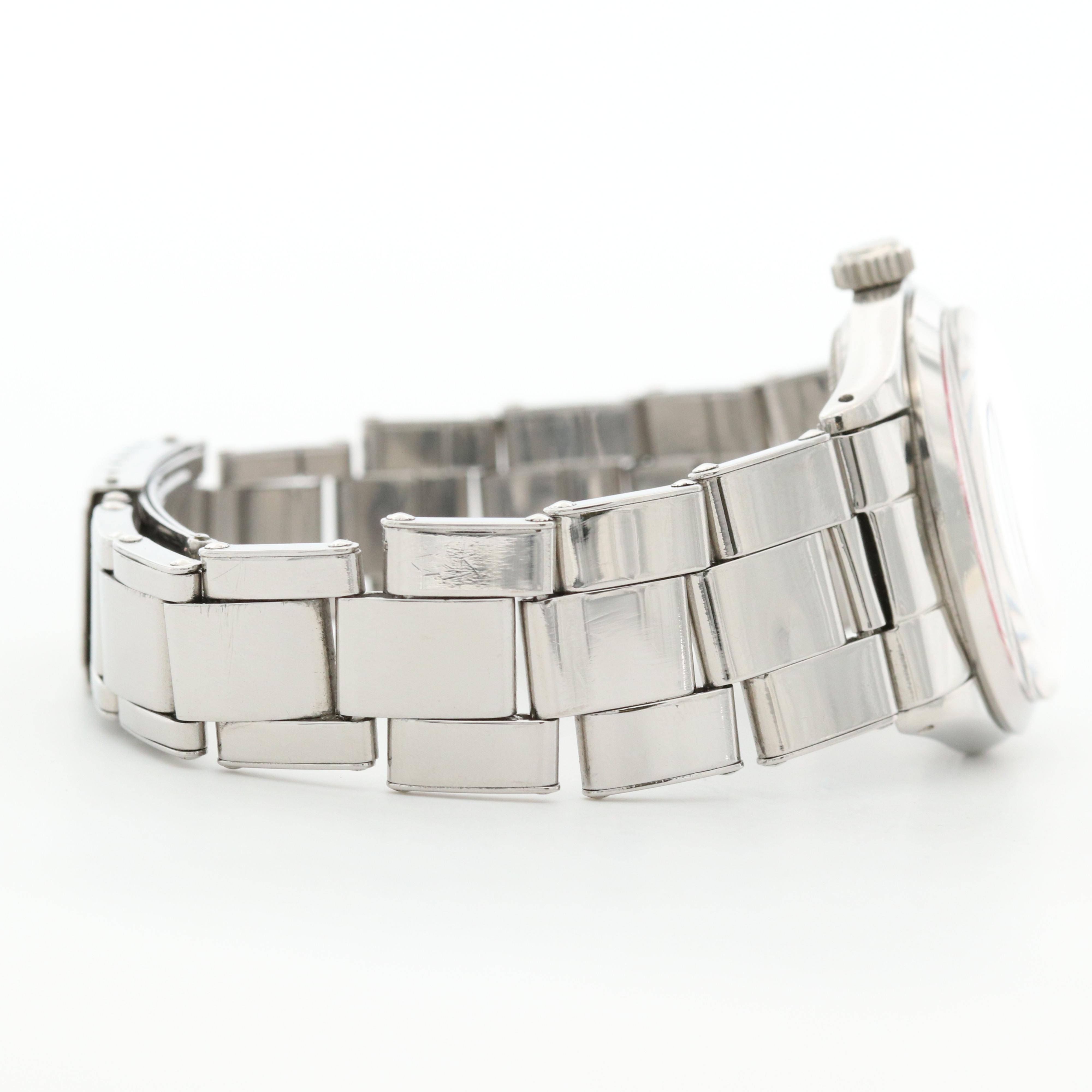 Vintage Rolex Oyster Perpetual Midsize Custom Dial Stainless Steel Watch