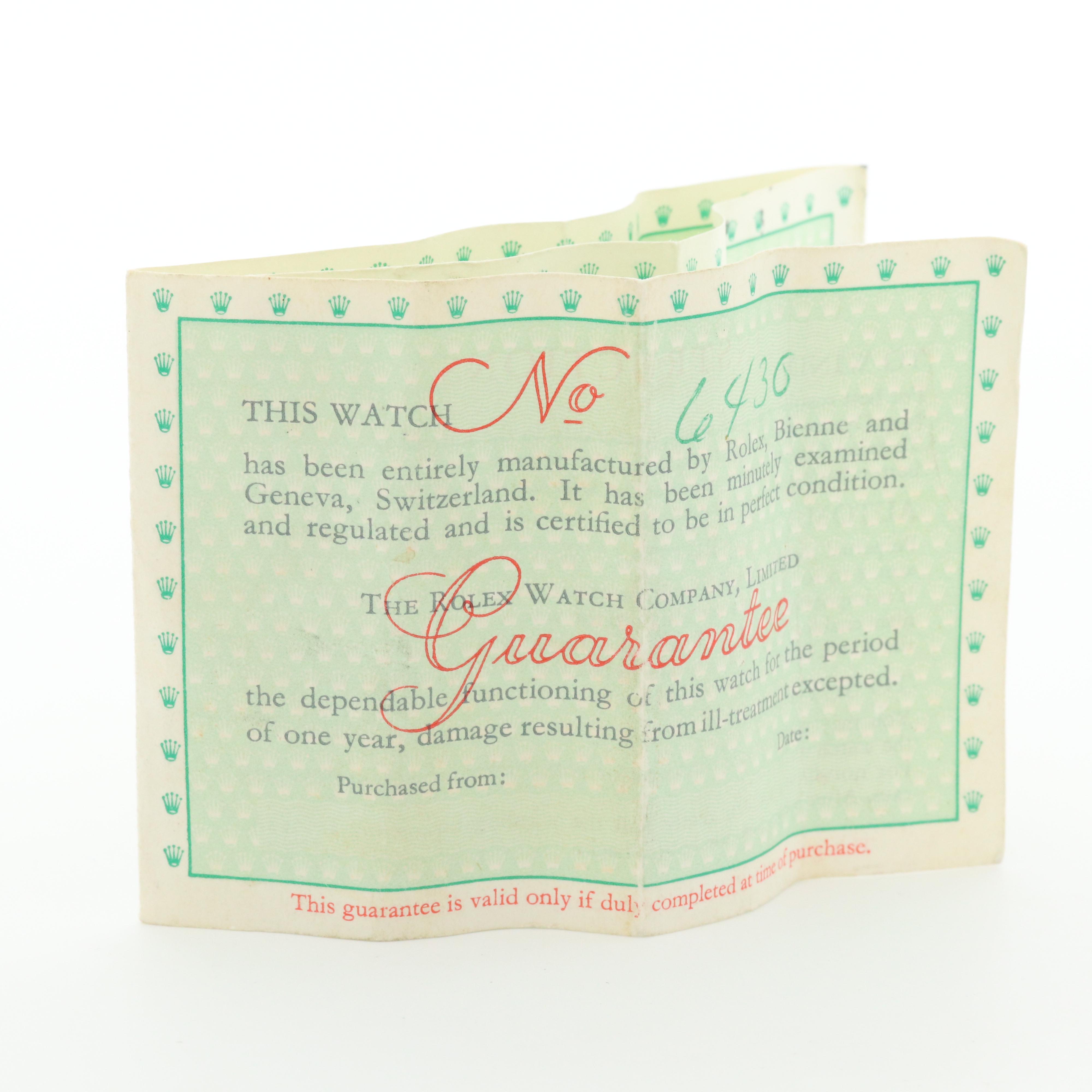 Vintage Rolex Oyster Perpetual Midsize Custom Dial Stainless Steel Watch