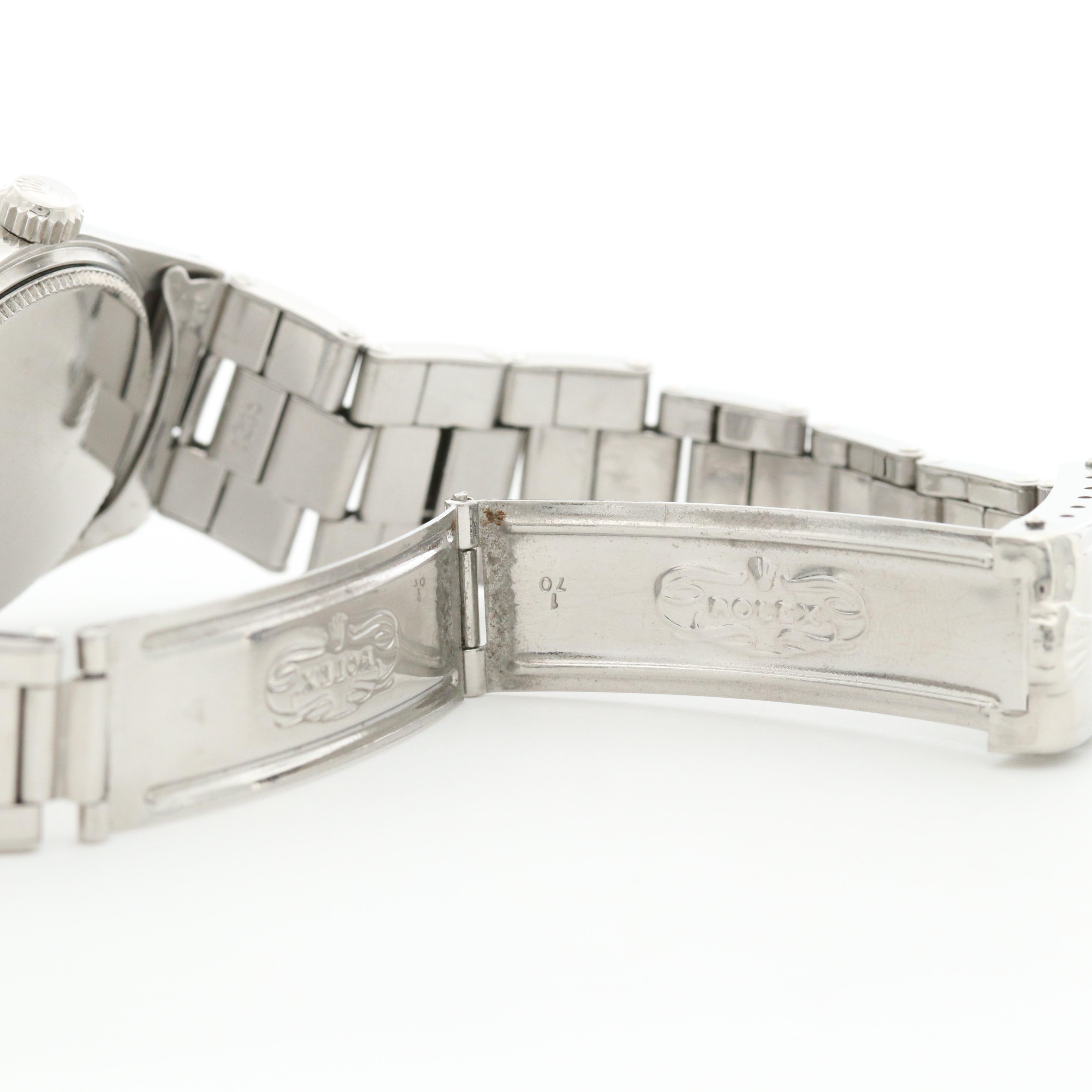 Vintage Rolex Oyster Perpetual Midsize Custom Dial Stainless Steel Watch