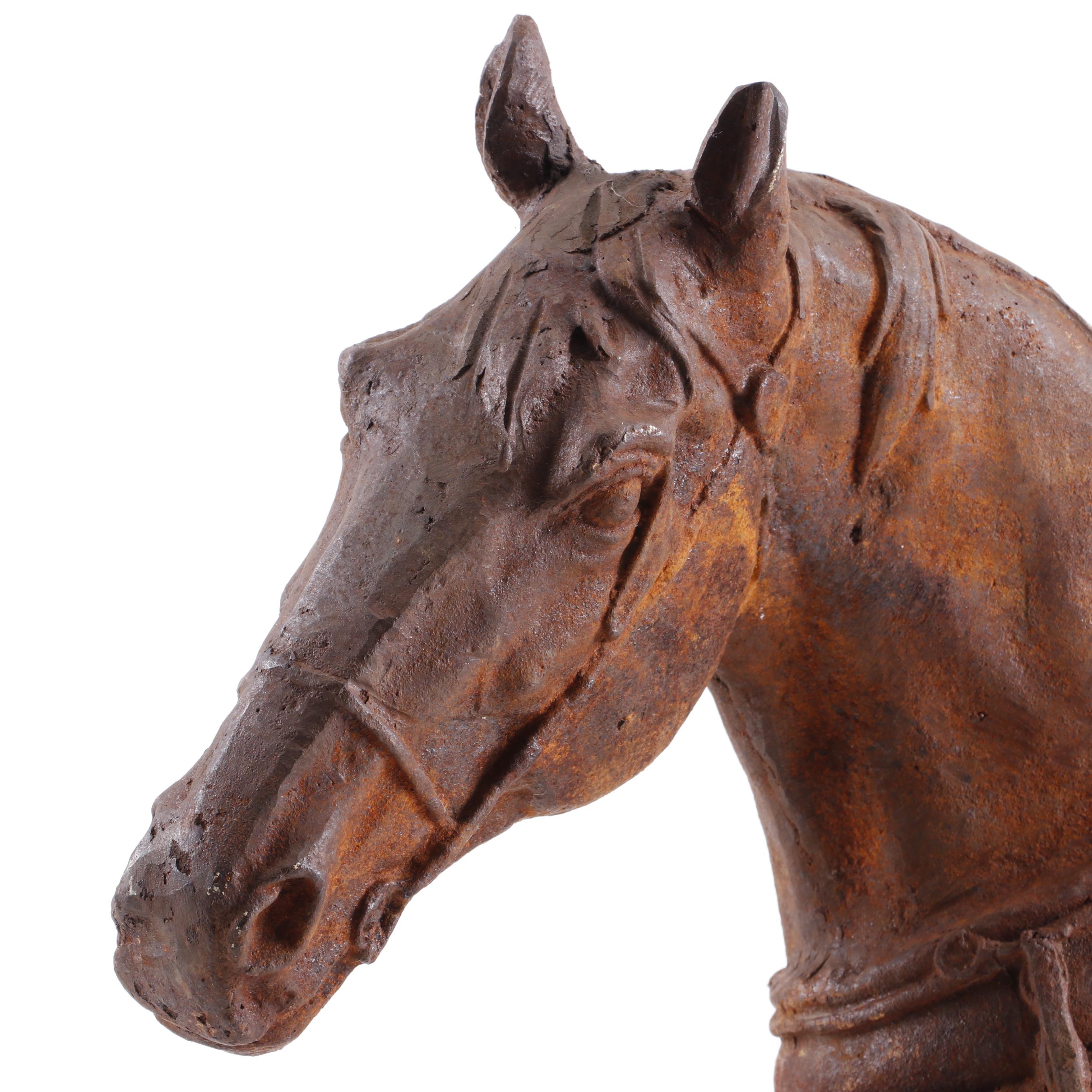 Cast Iron Horse Sculpture