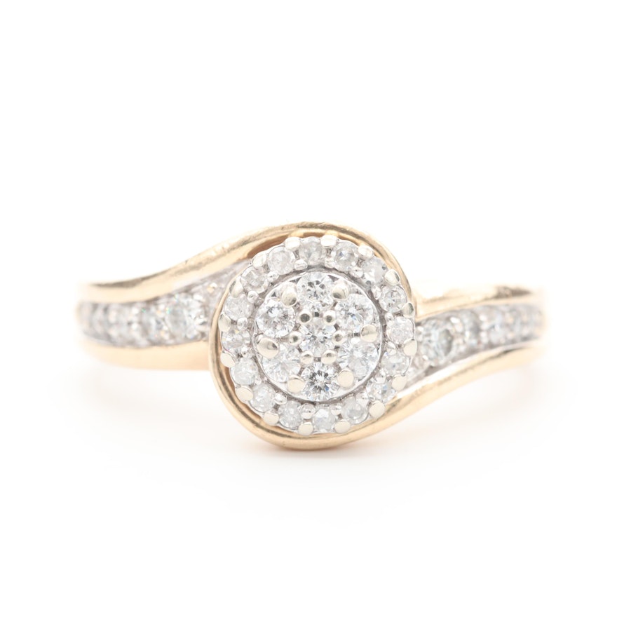 10K Yellow Gold Diamond Ring