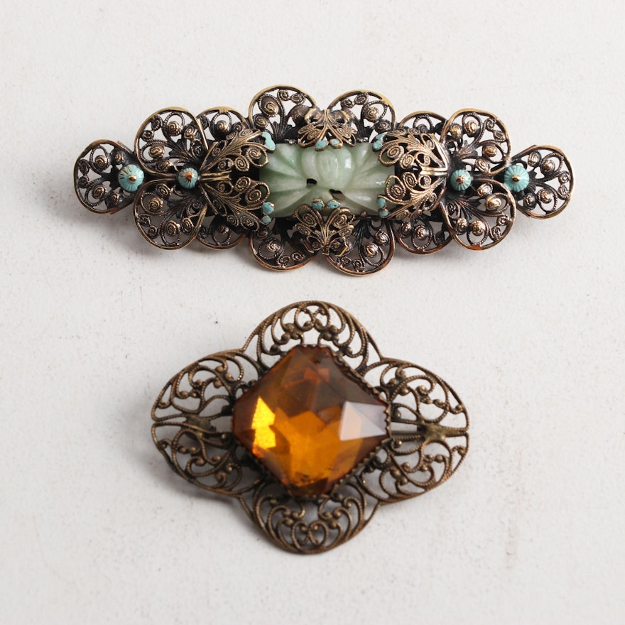 Vintage Costume Brooches
