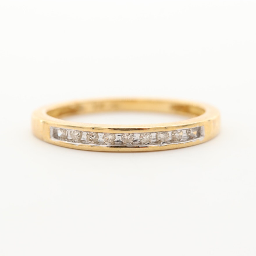 10K Yellow Gold Diamond Ring