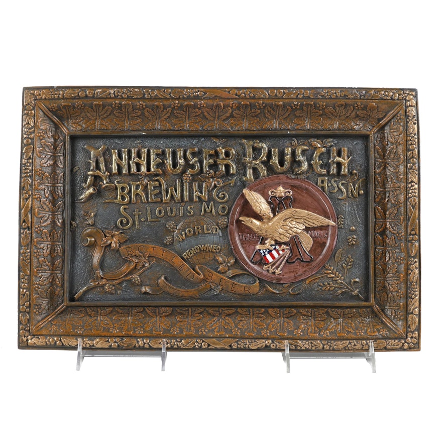 Limited Edition Anheuser Busch Replica Wall Sign