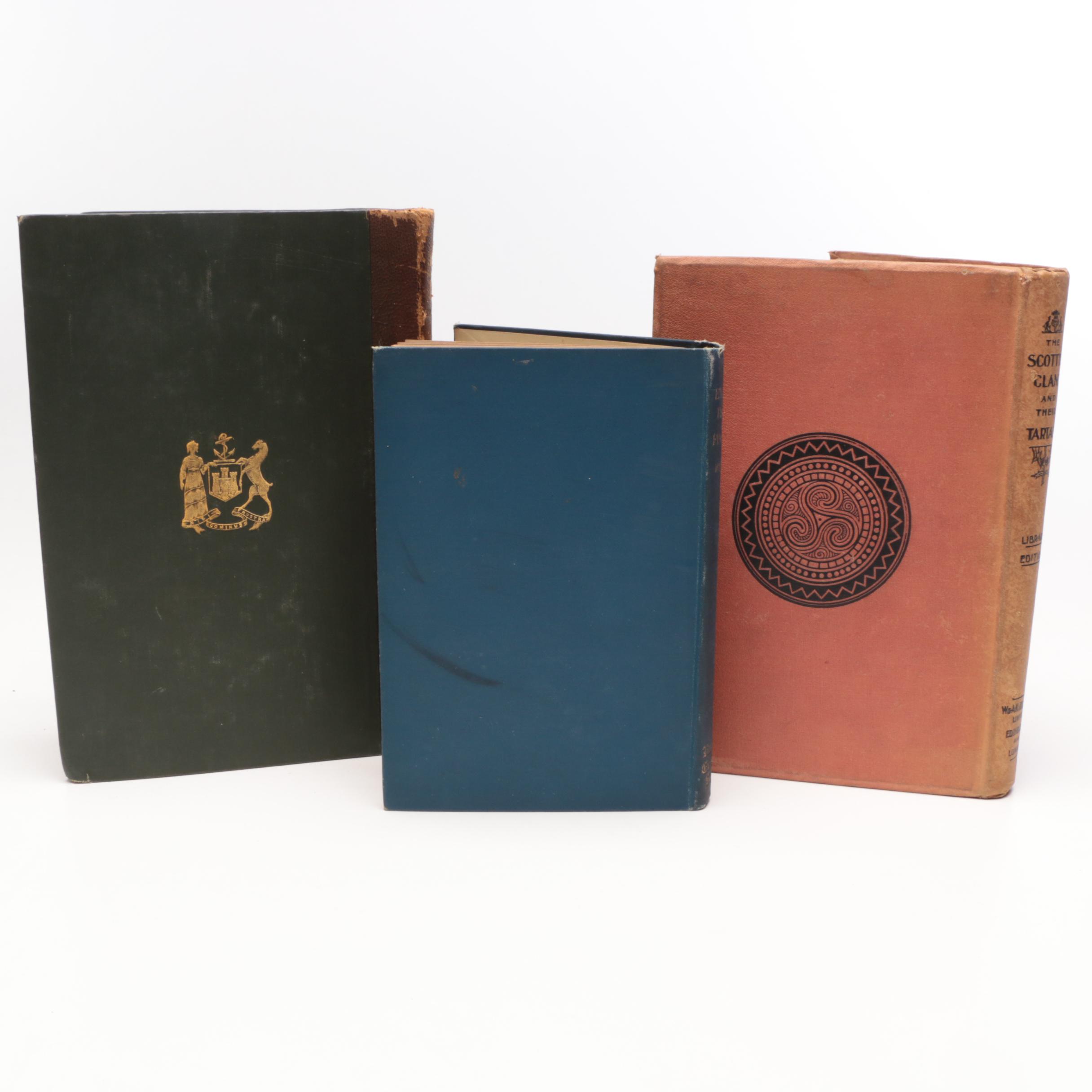 1886 Limited Edition "Book of Old Edinburgh" with More British History Books