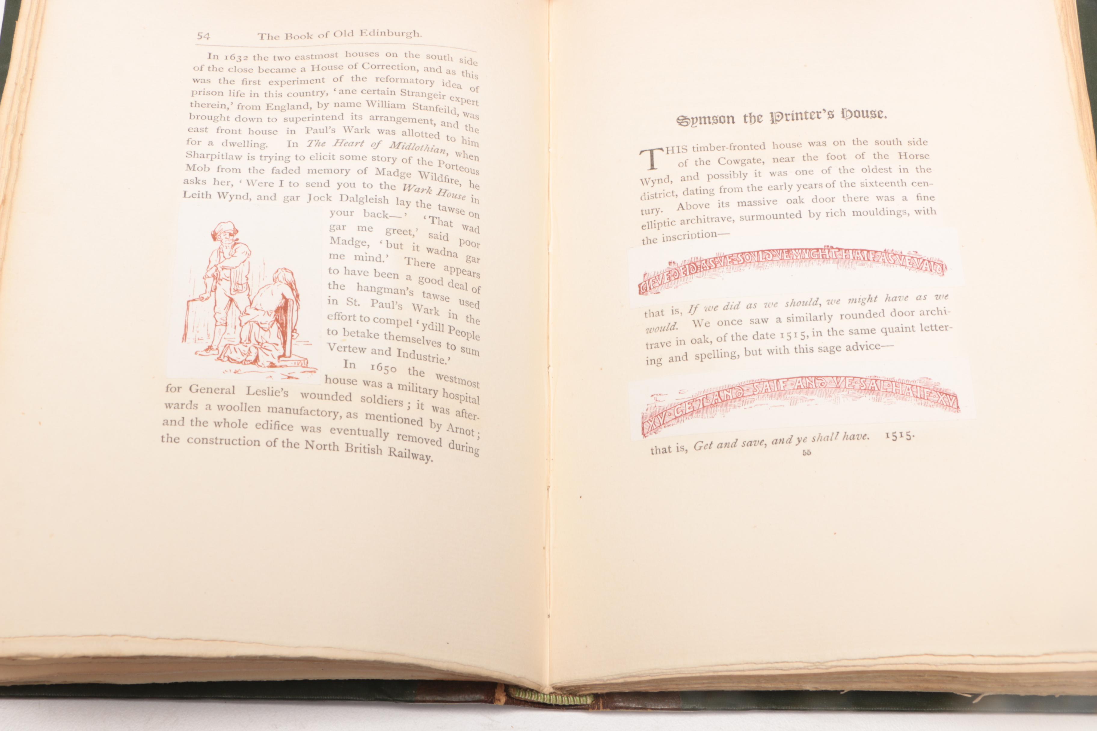 1886 Limited Edition "Book of Old Edinburgh" with More British History Books