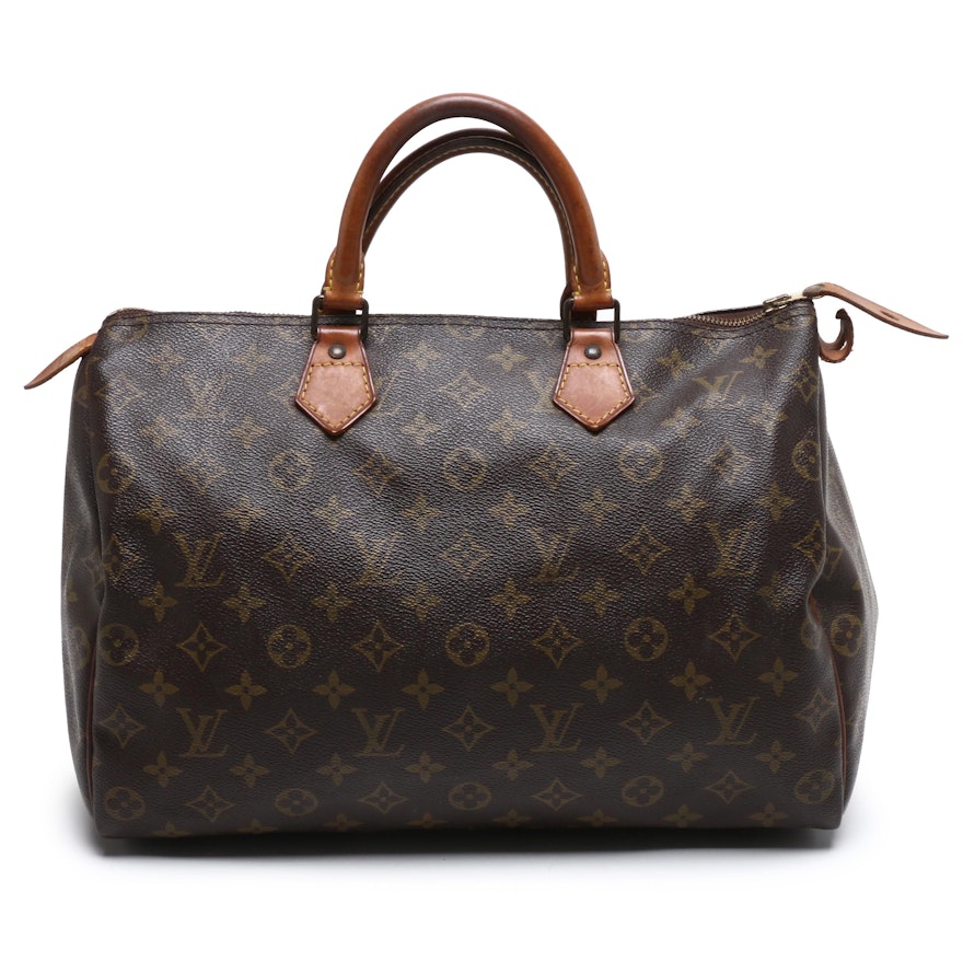 Louis Vuitton Monogram Canvas Speedy 35 Bag