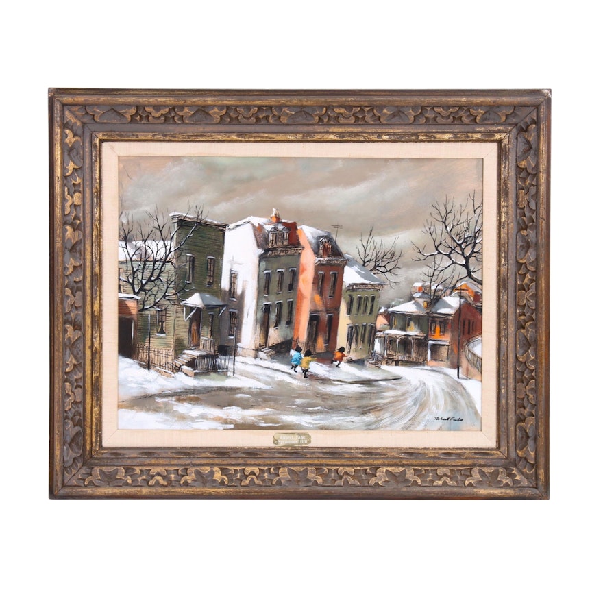 Robert Fabe Oil Painting "Sycamore Hill"