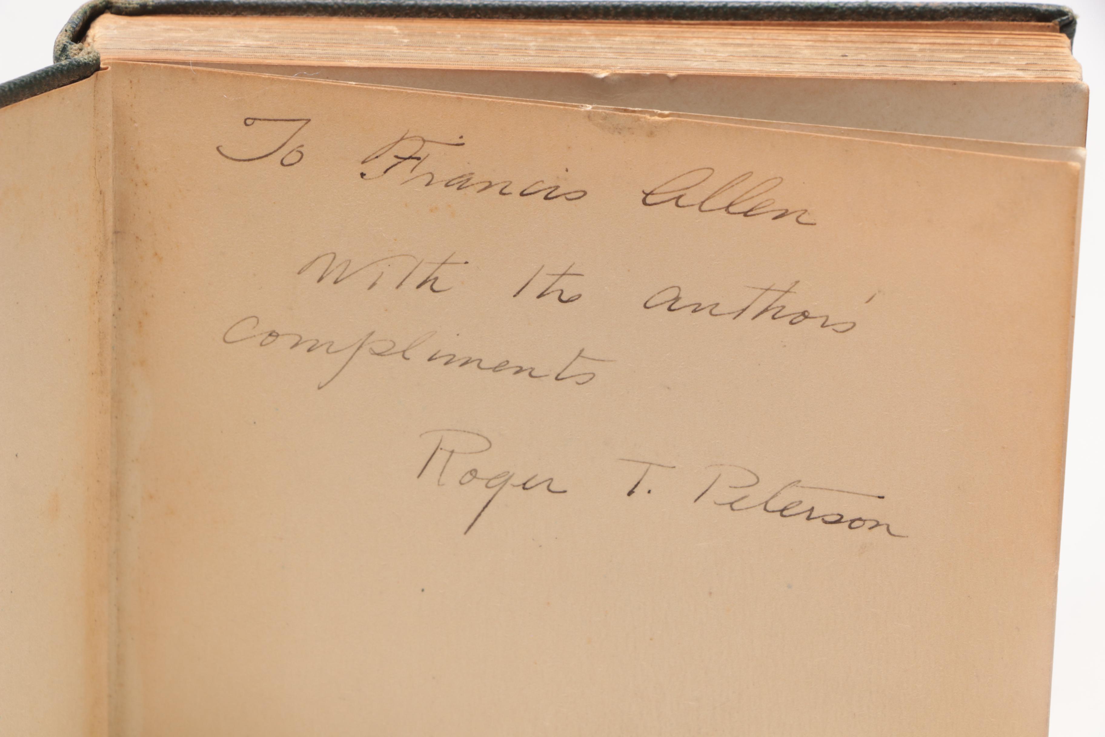 1934 Signed First Edition "A Field Guide to the Birds" by Roger Tory Peterson