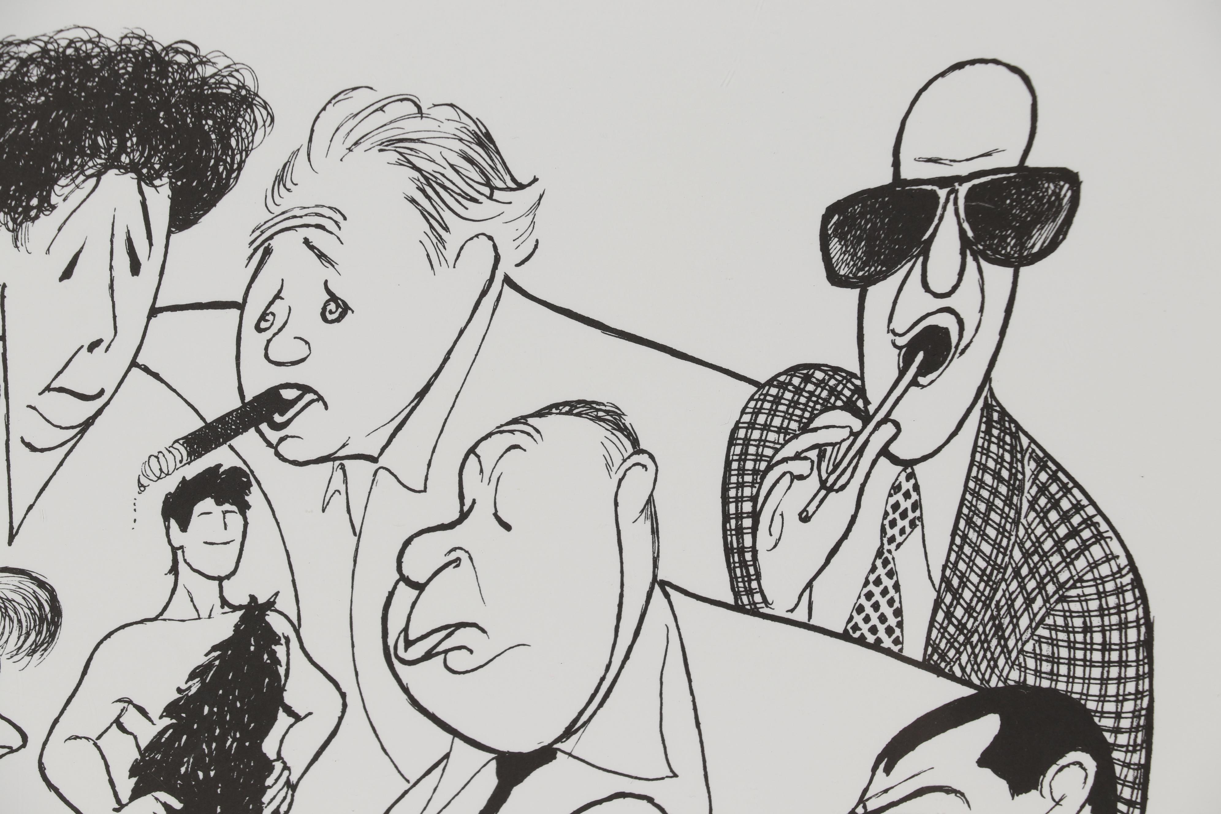 Albert "Al" Hirschfeld Caricature Lithograph "TV Land 5"