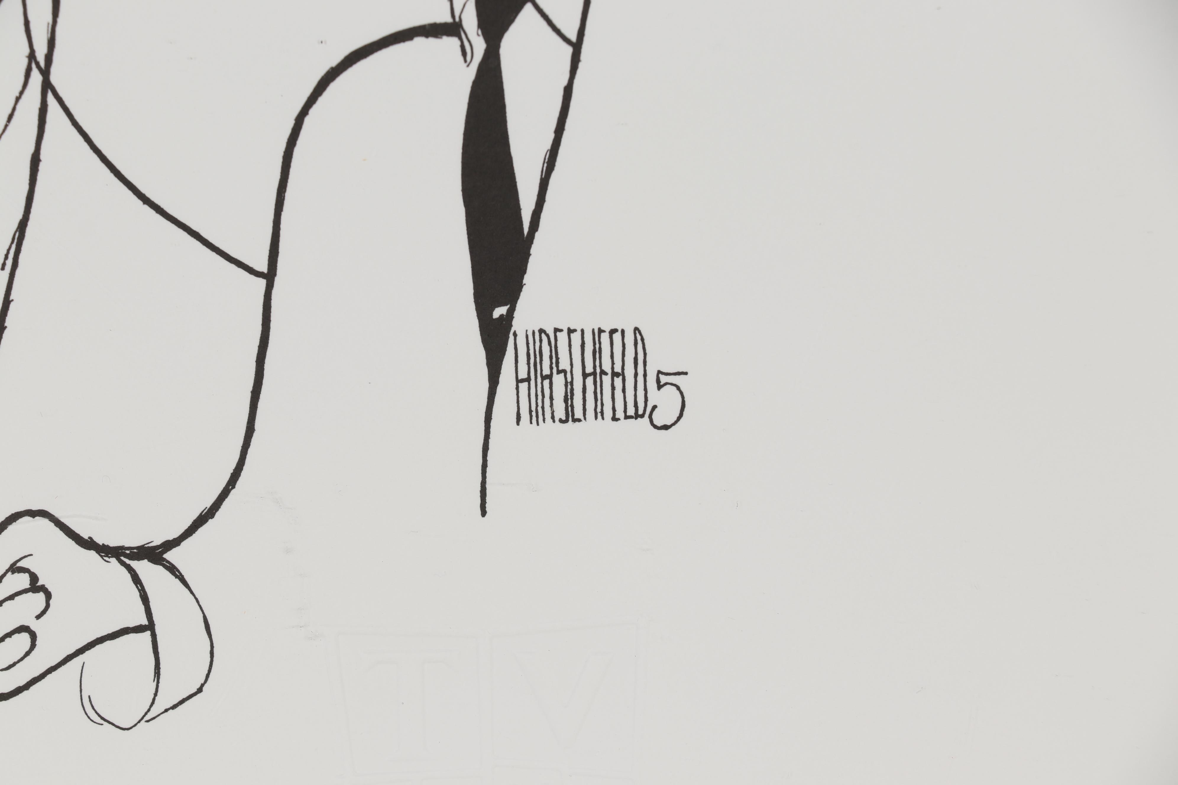 Albert "Al" Hirschfeld Caricature Lithograph "TV Land 5"