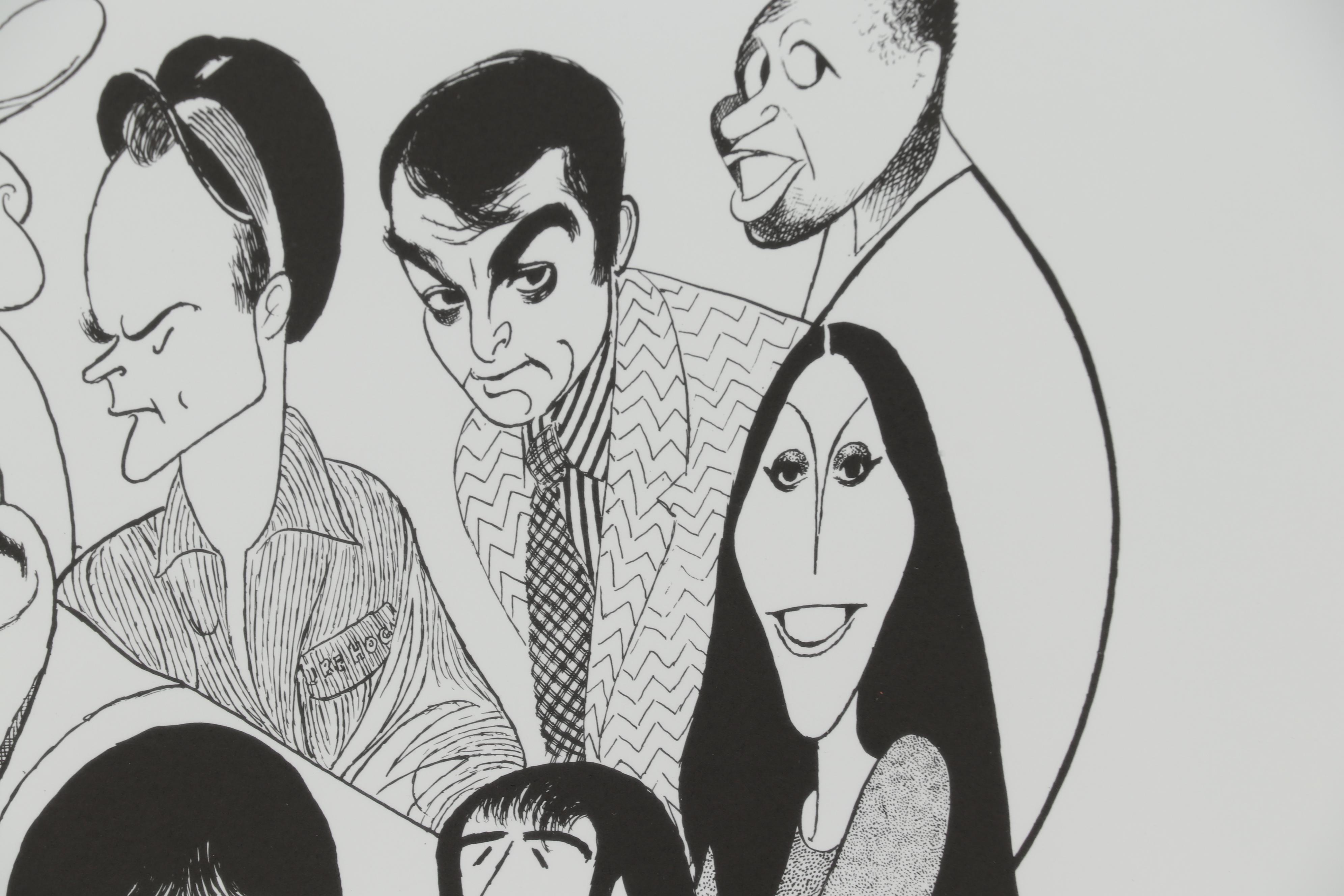 Albert "Al" Hirschfeld Caricature Lithograph "TV Land 3"