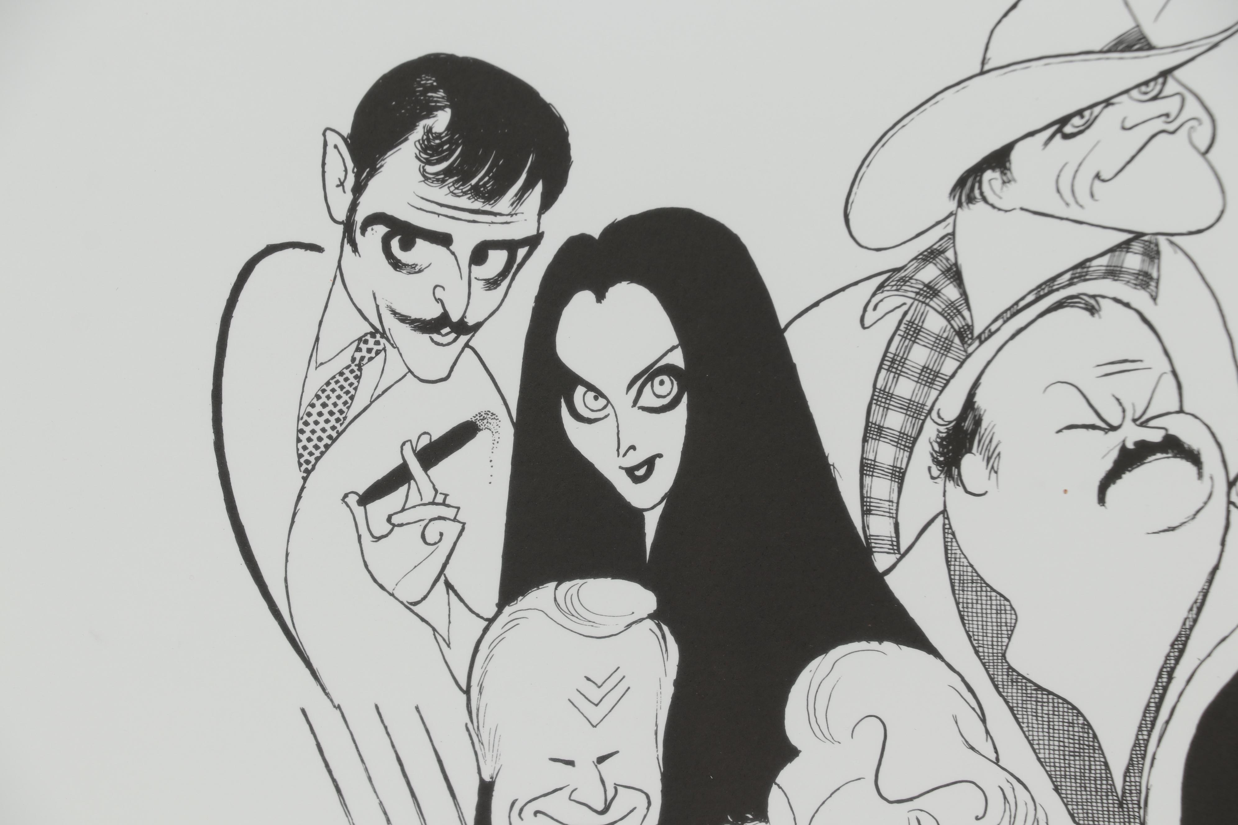 Albert "Al" Hirschfeld Caricature Lithograph "TV Land 3"