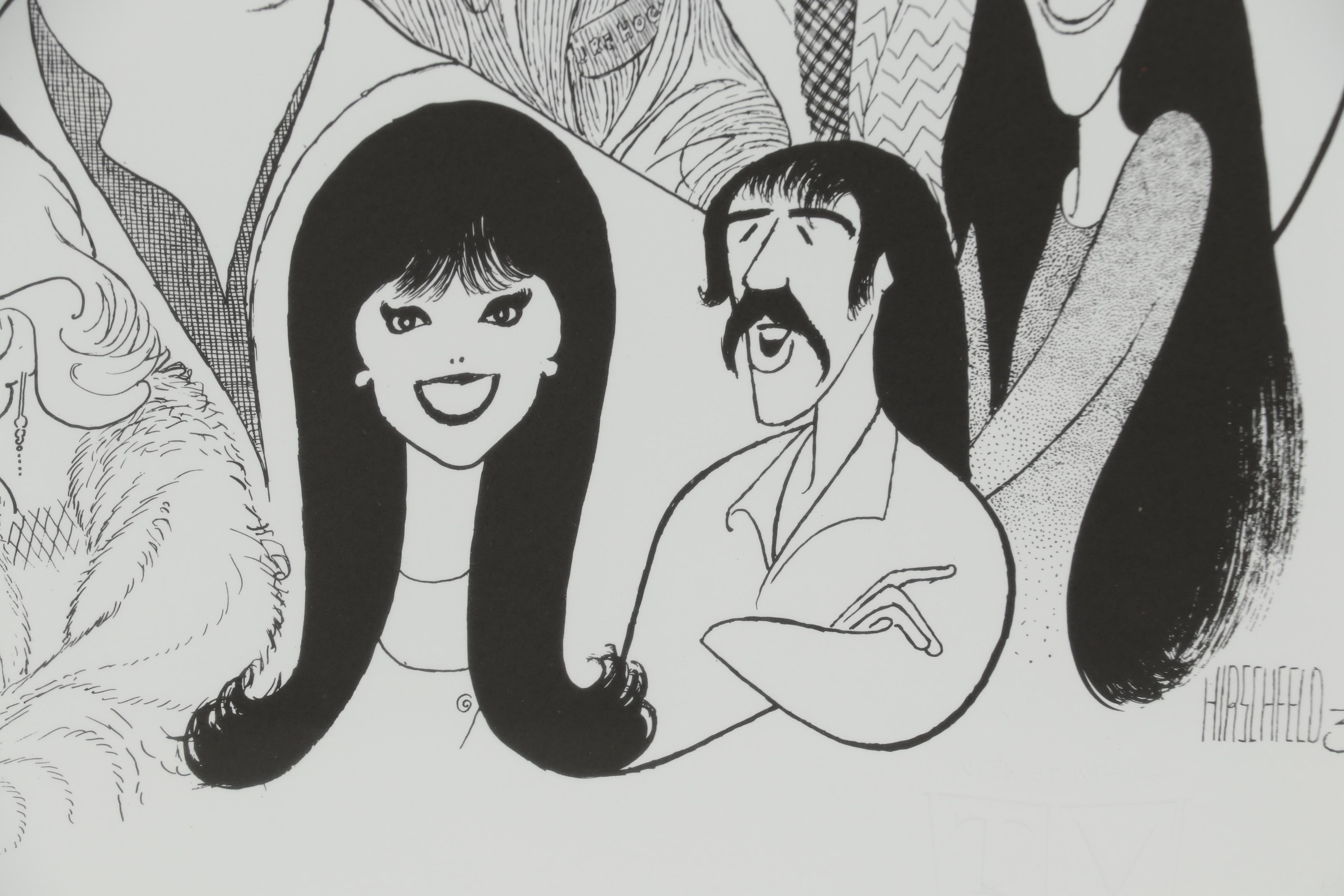 Albert "Al" Hirschfeld Caricature Lithograph "TV Land 3"