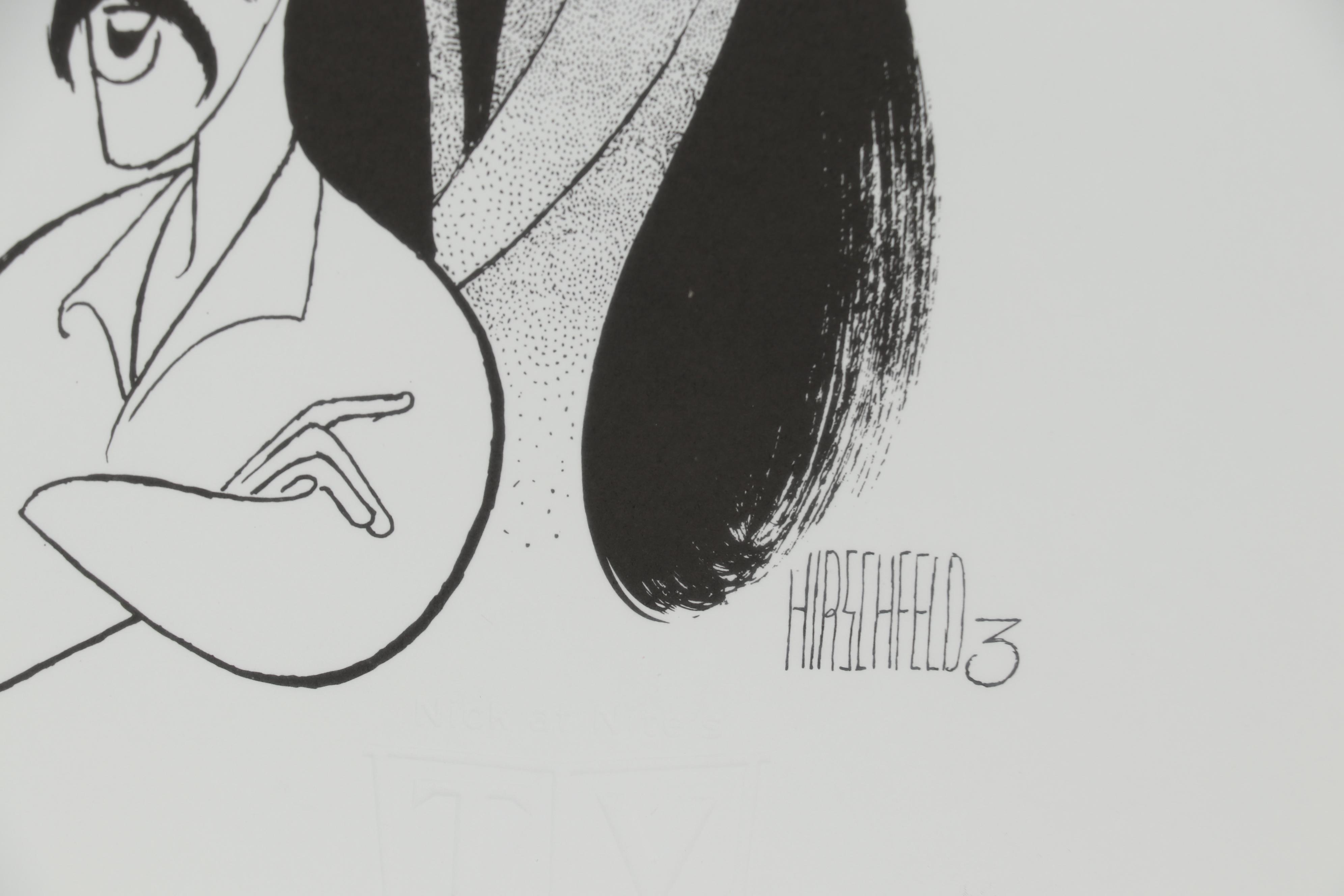 Albert "Al" Hirschfeld Caricature Lithograph "TV Land 3"